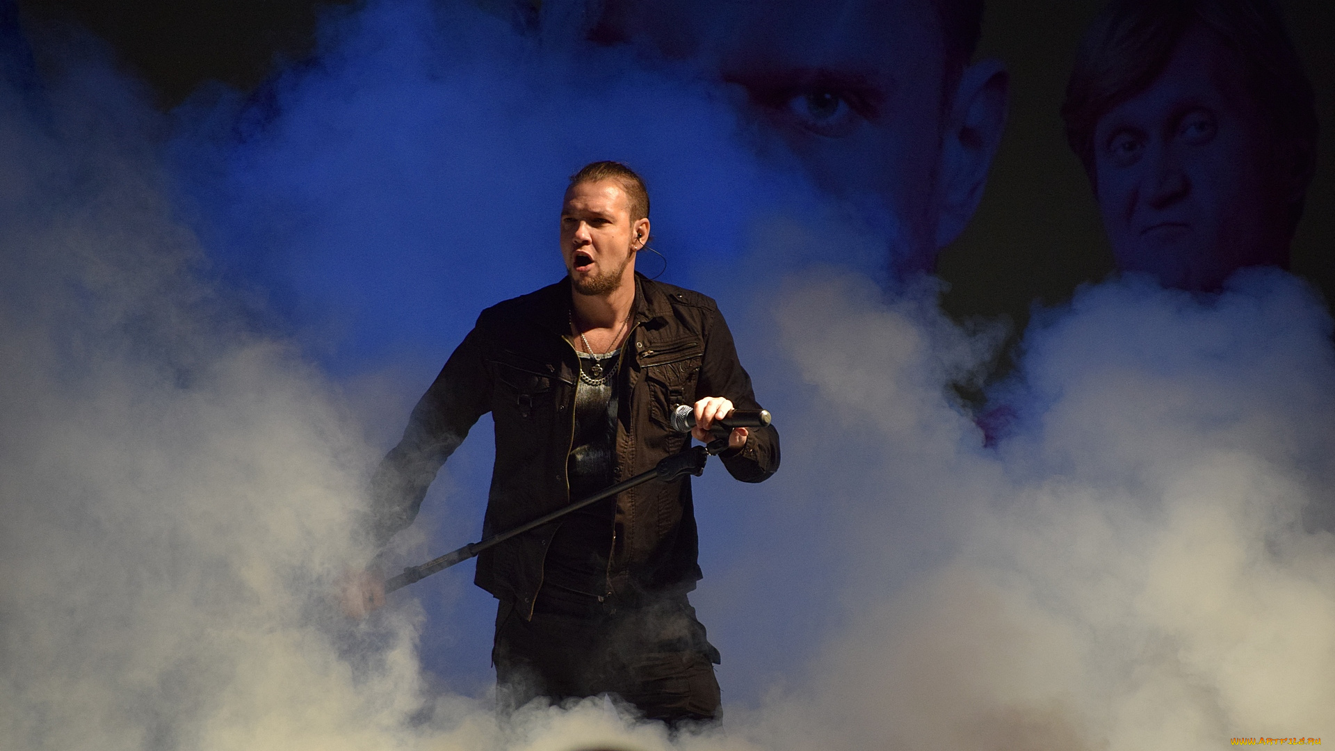 музыка, -, другое, дым, певец, мужчина