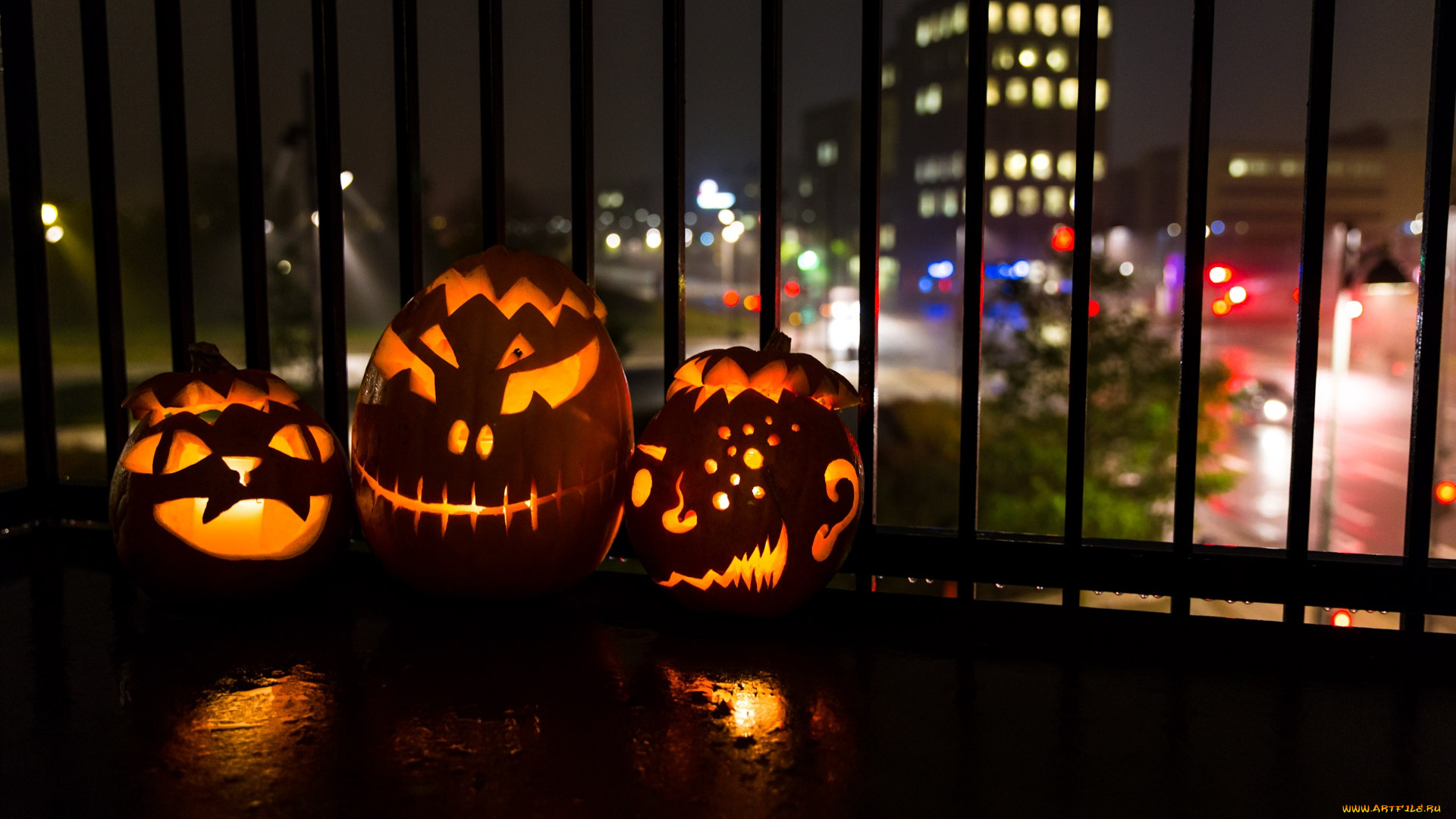 праздничные, хэллоуин, halloween, ночь, тыквы