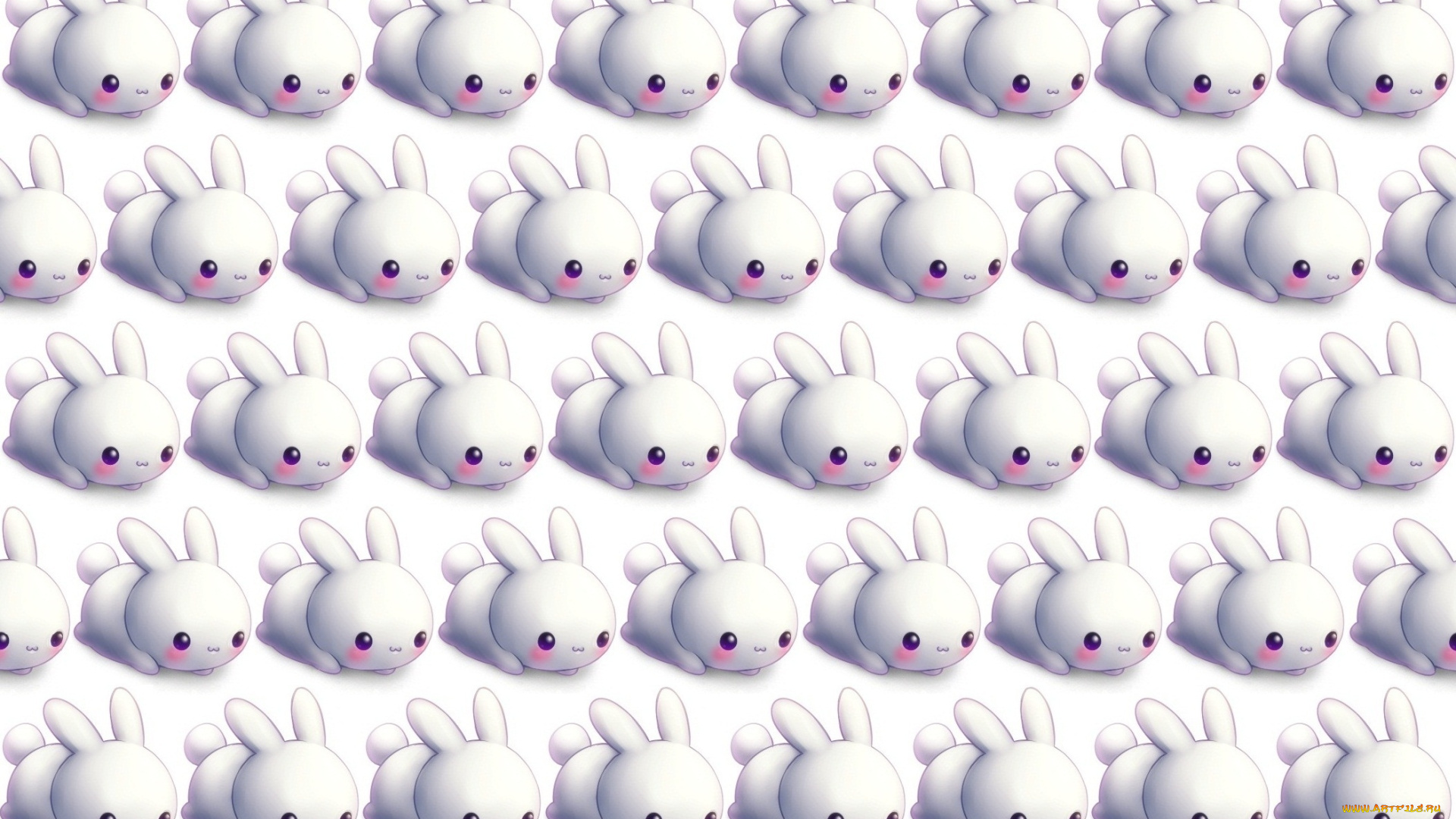 векторная, графика, животные, , animals, фон, кролики