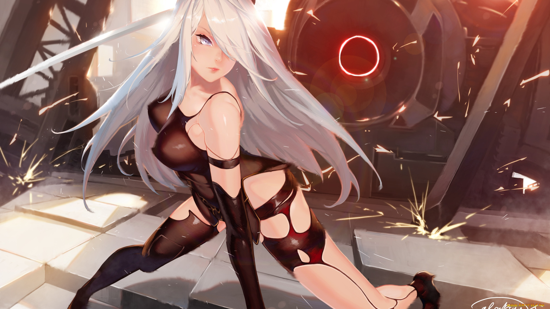 видео, игры, nier, , automata, automata