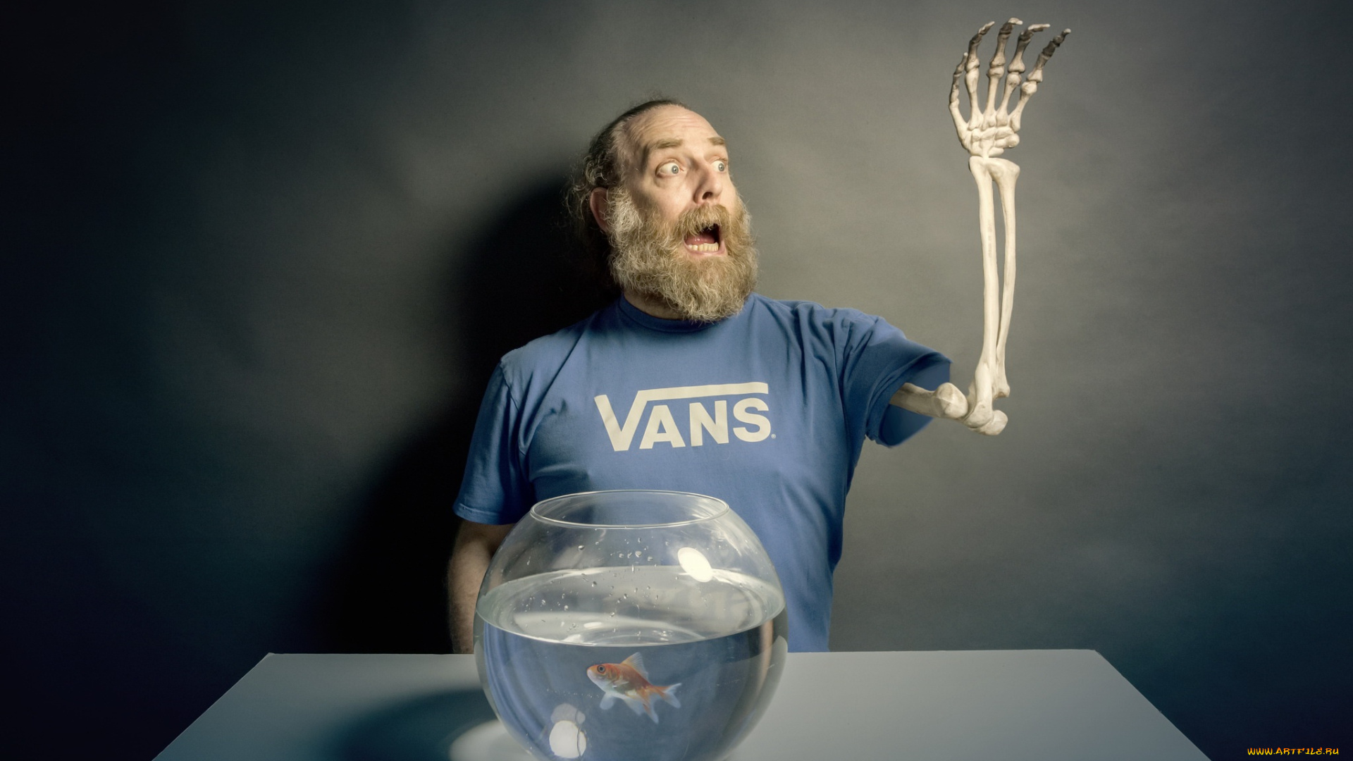 юмор, и, приколы, рука, рыбка, человек