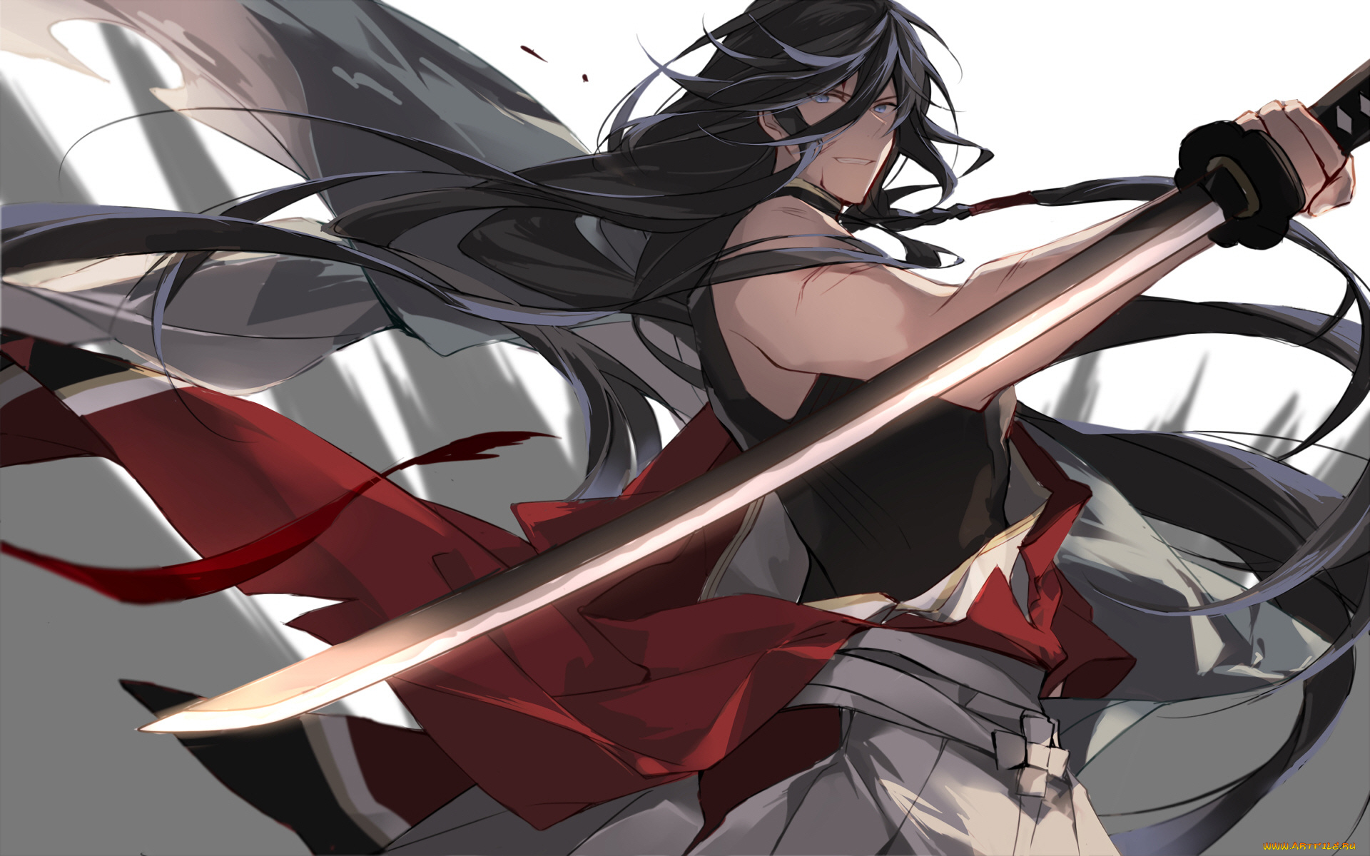 аниме, touken, ranbu, танец, мечей