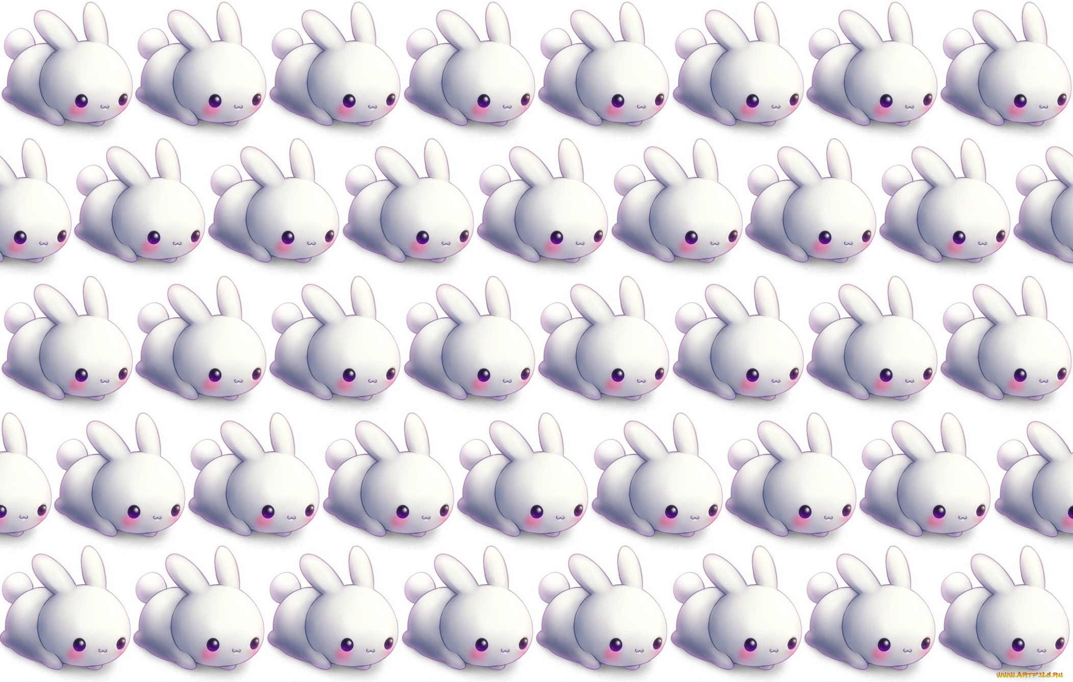 векторная, графика, животные, , animals, фон, кролики