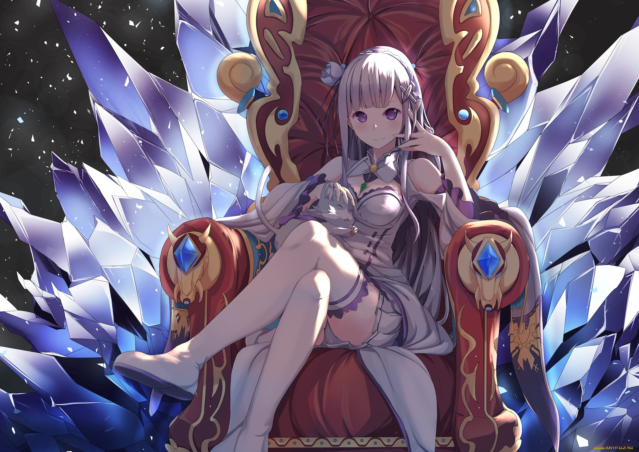 аниме, re, , zero, kara, hajimeru, isekai, seikatsu, emilia