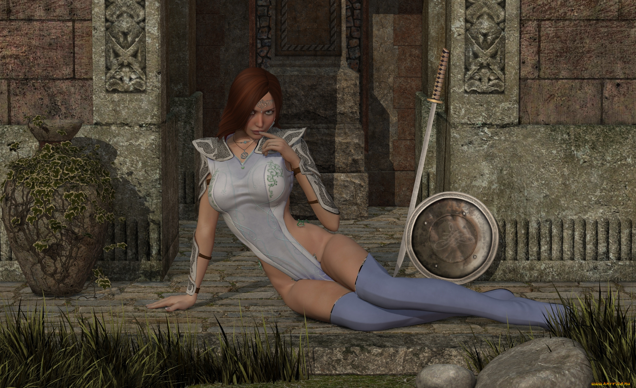 3д, графика, люди, , people, взгляд, фон, девушка