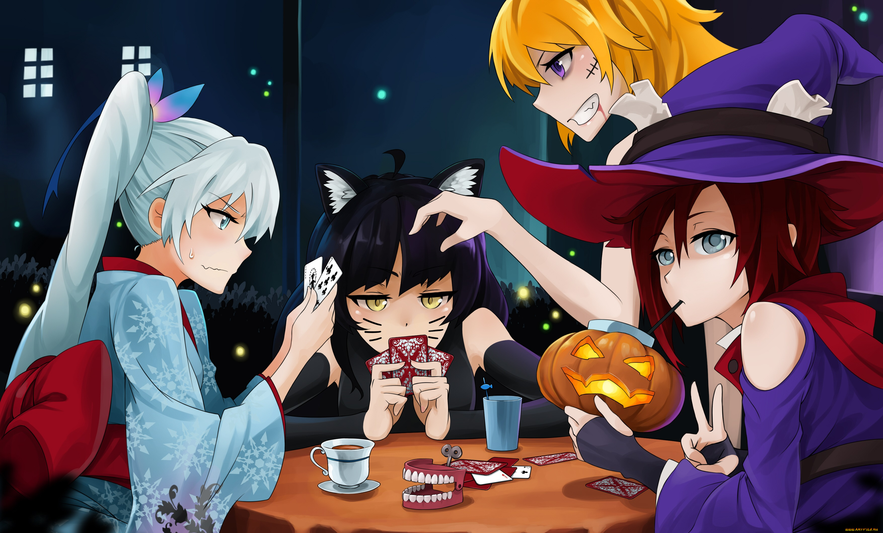 аниме, rwby, девушки