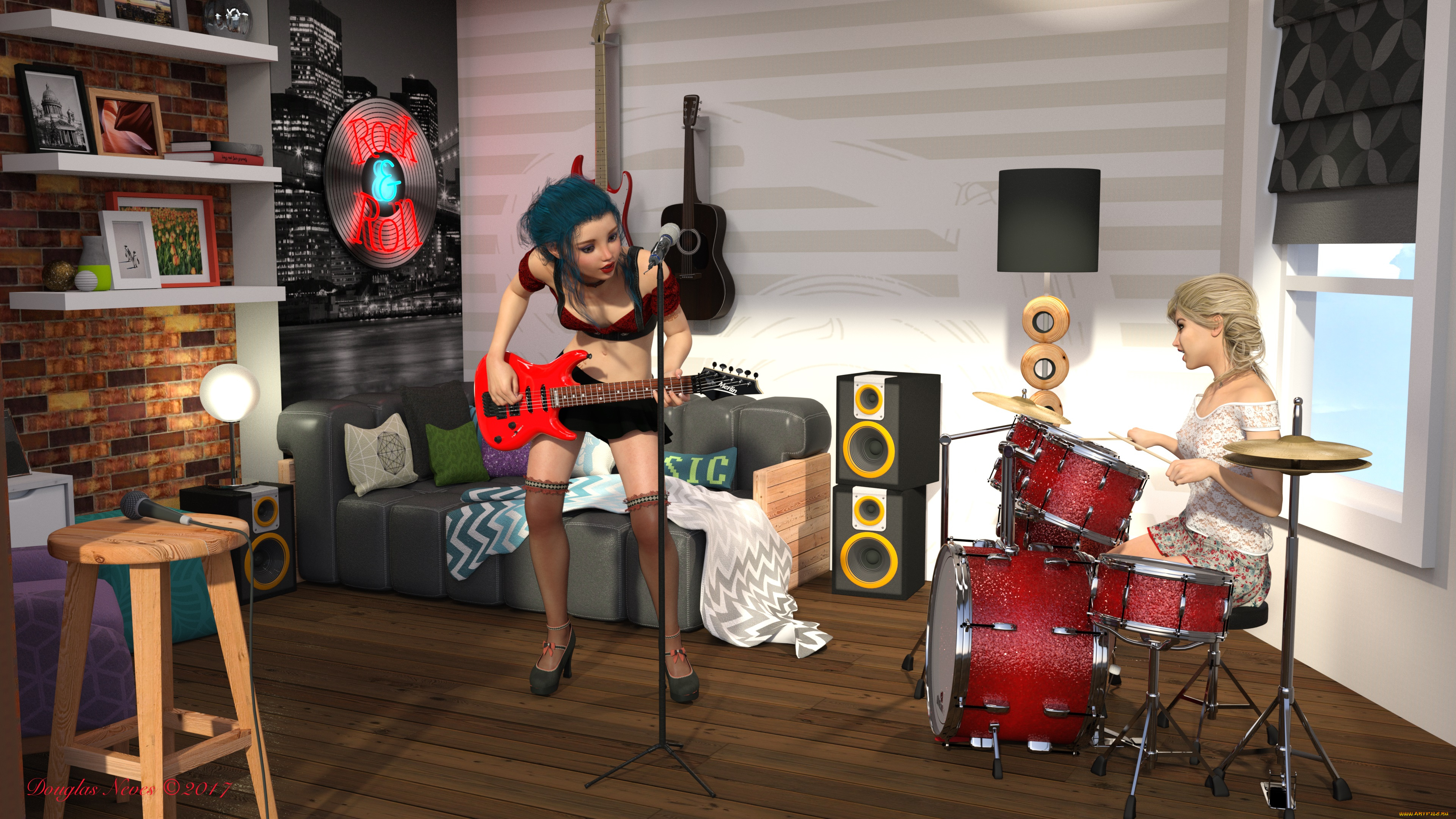 3д, графика, люди, , people, фон, взгляд, девушки