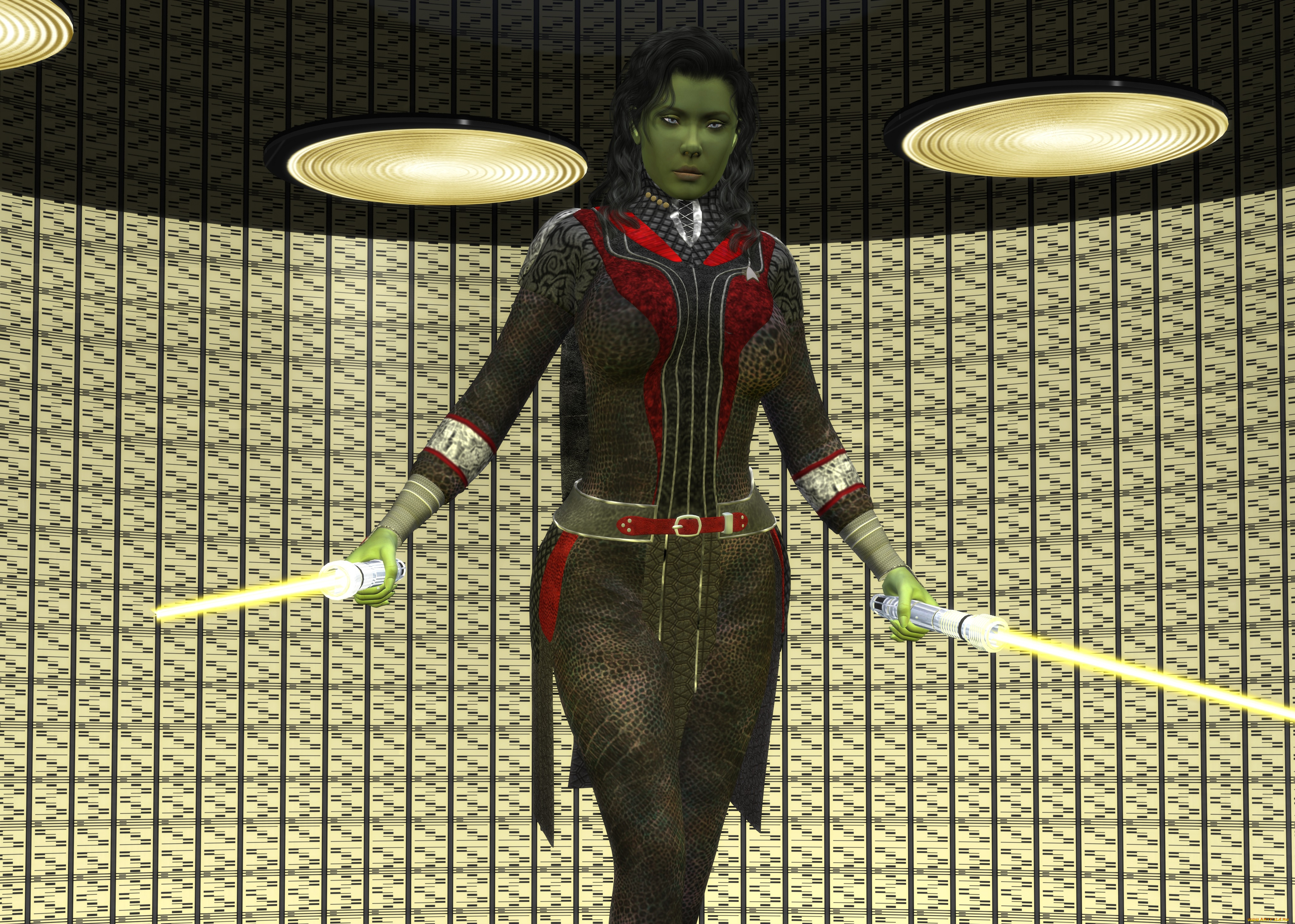 3д, графика, существа, , creatures, девушка, фон, взгляд