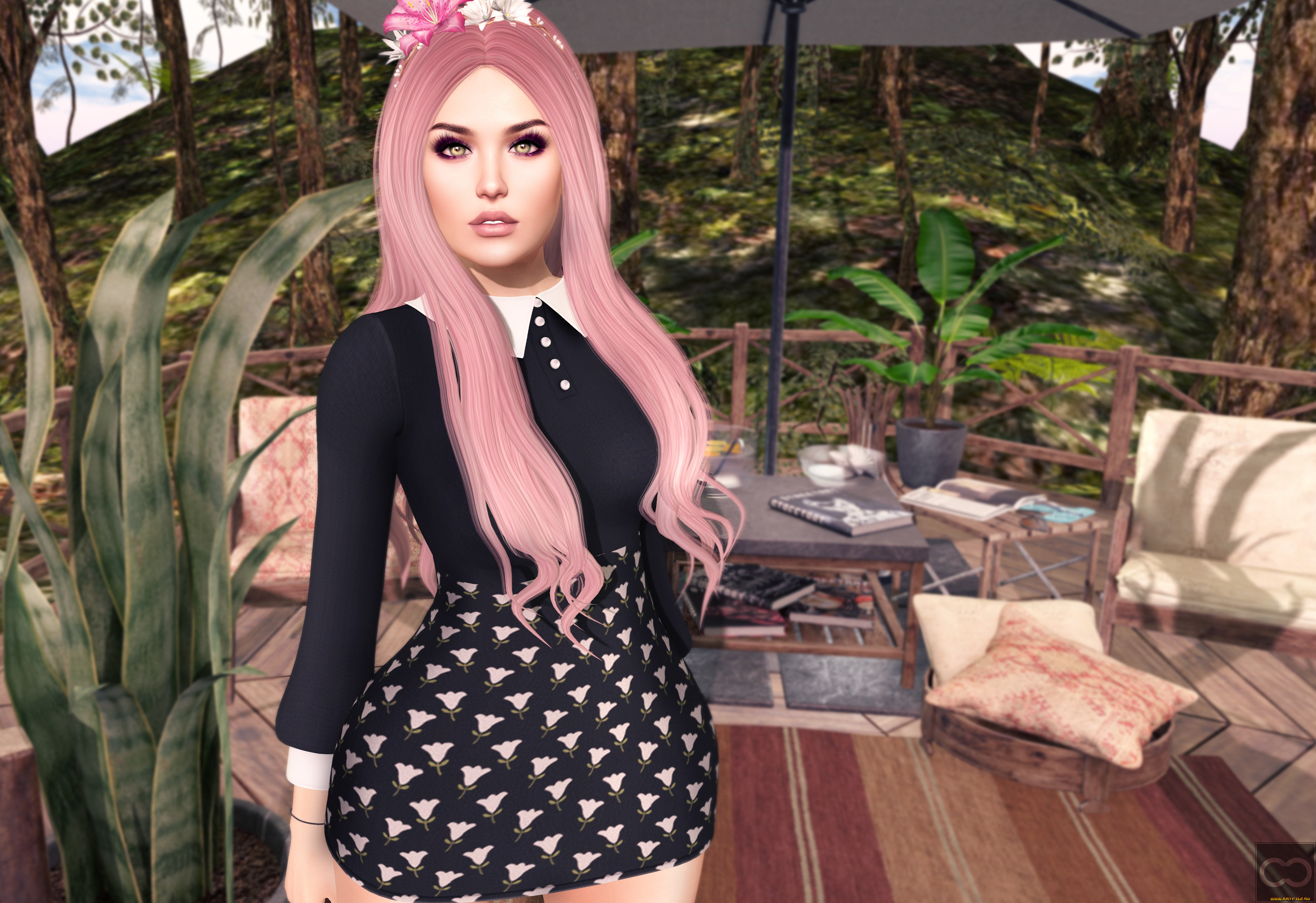 3д, графика, люди, , people, девушка, взгляд, фон