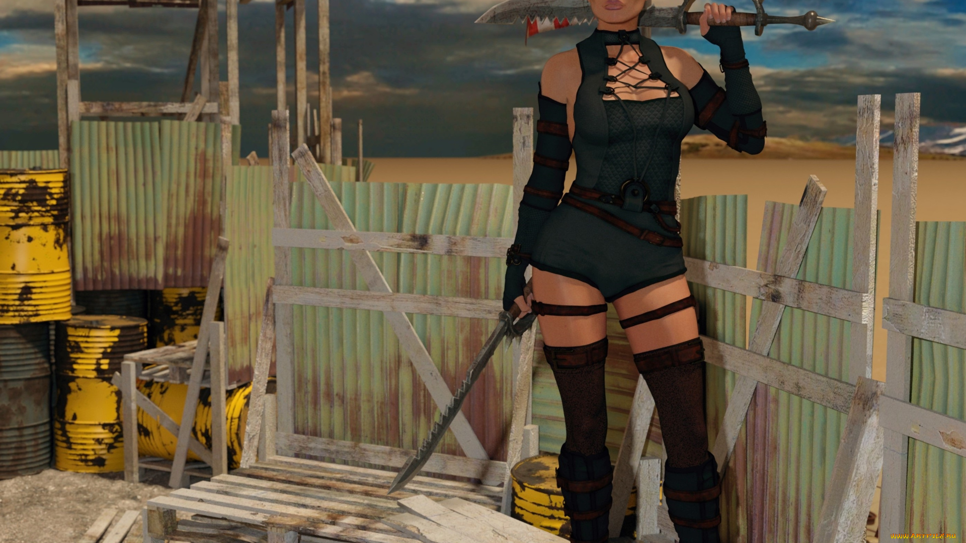 3д, графика, фантазия, , fantasy, девушка, взгляд, фон