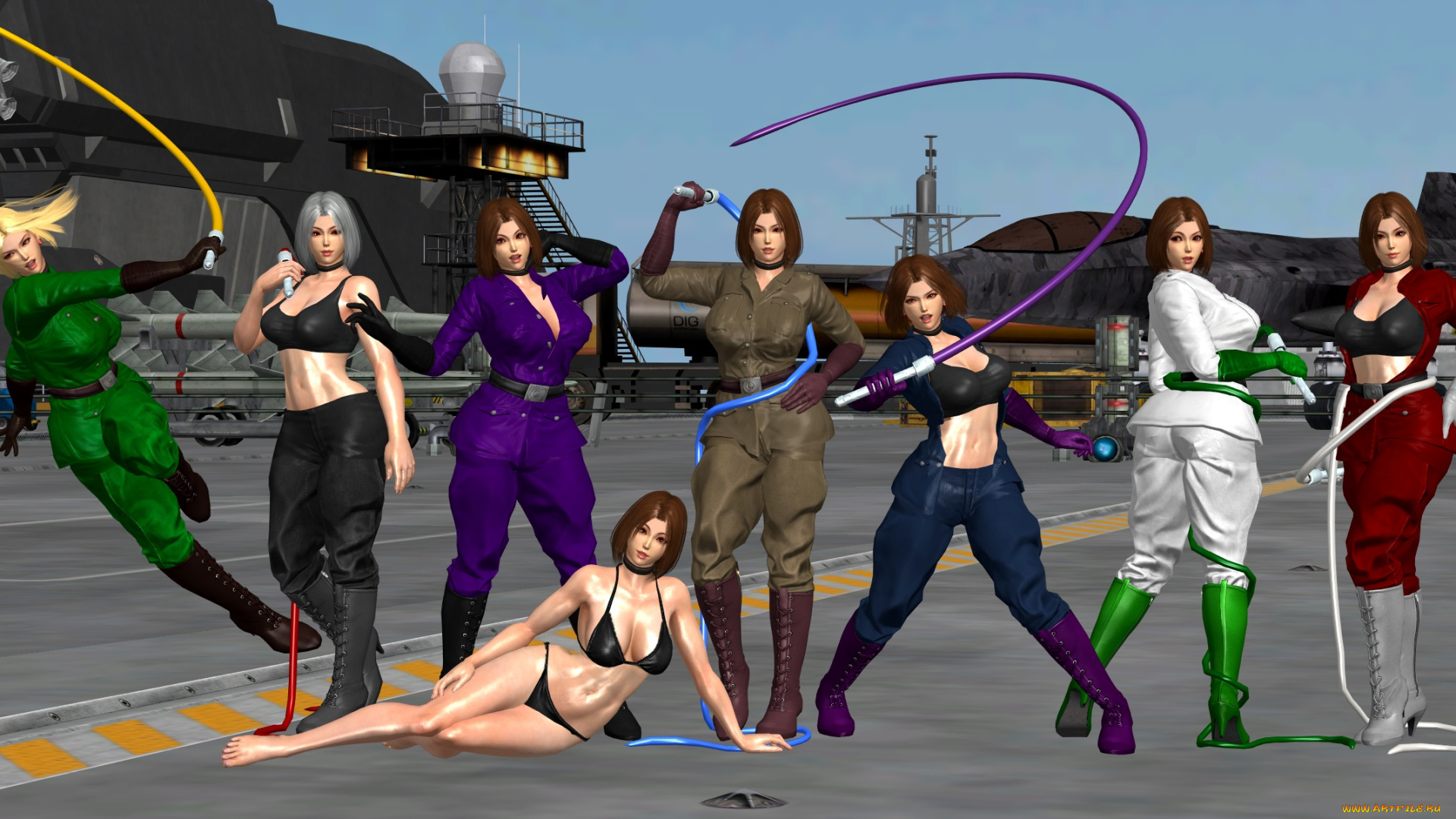 3д, графика, фантазия, , fantasy, девушки, взгляд, фон