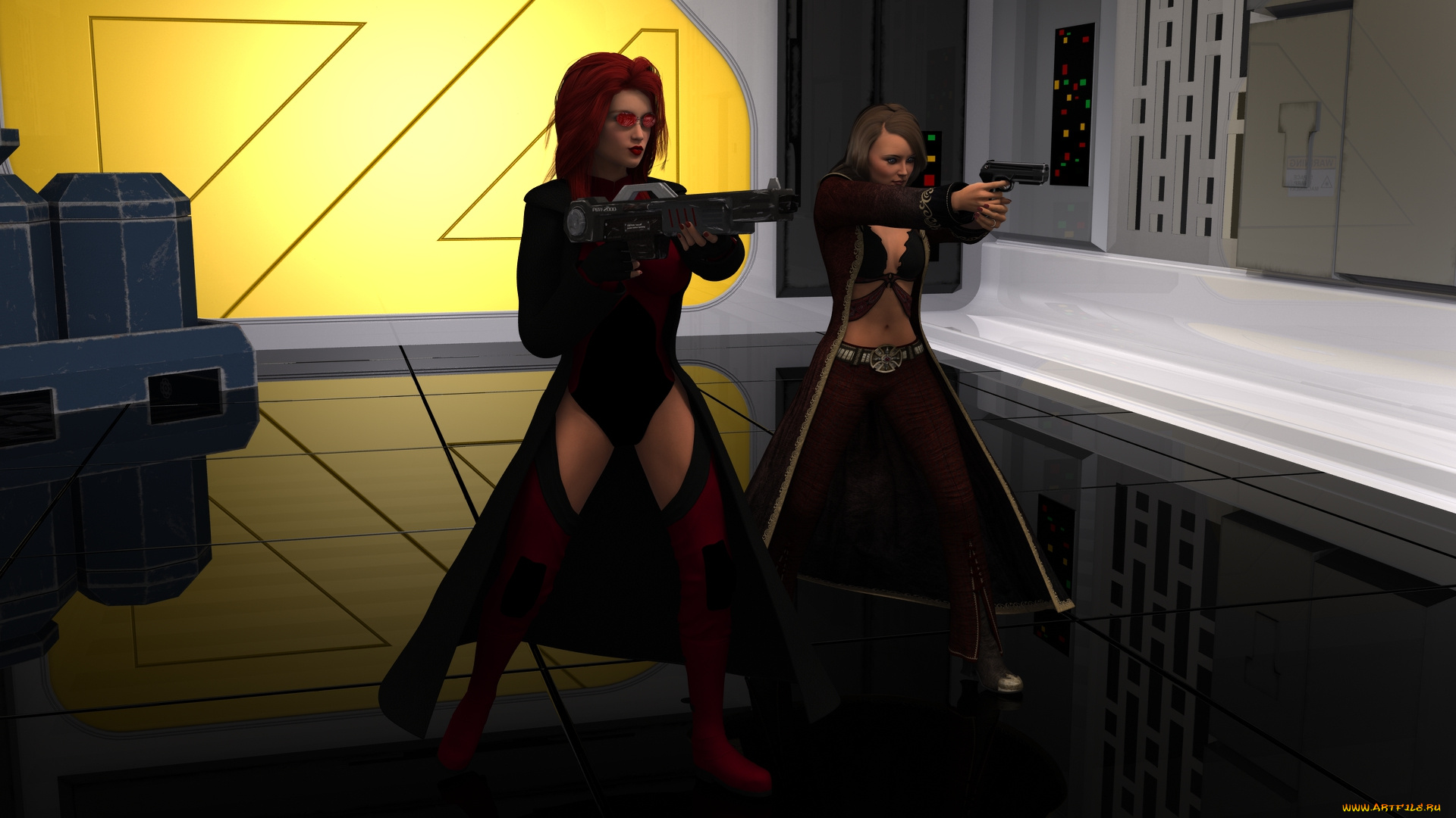 3д, графика, фантазия, , fantasy, фон, взгляд, девушки