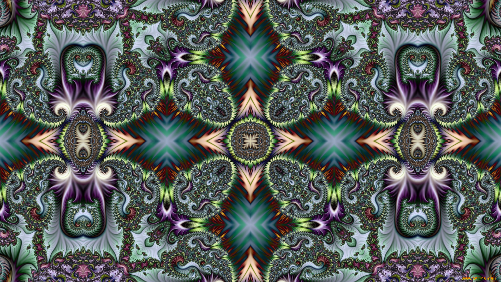 3д, графика, фракталы, , fractal, цвет, фон, узор