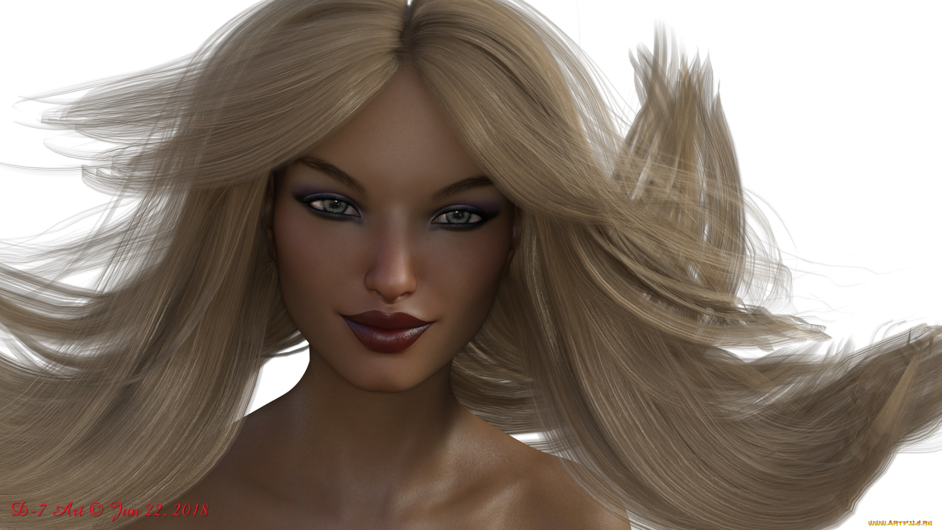 3д, графика, портрет, , portraits, взгляд, фон, девушка