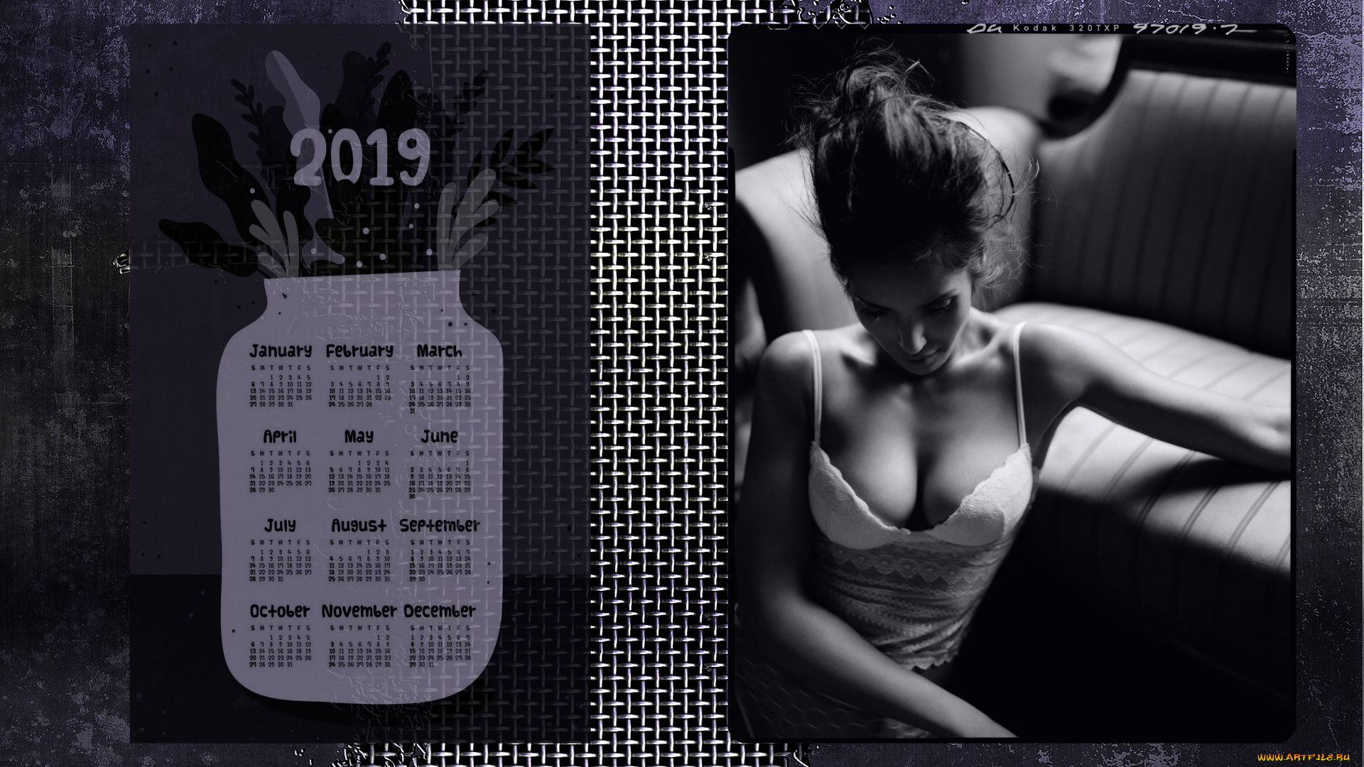 календари, девушки, женщина, диван
