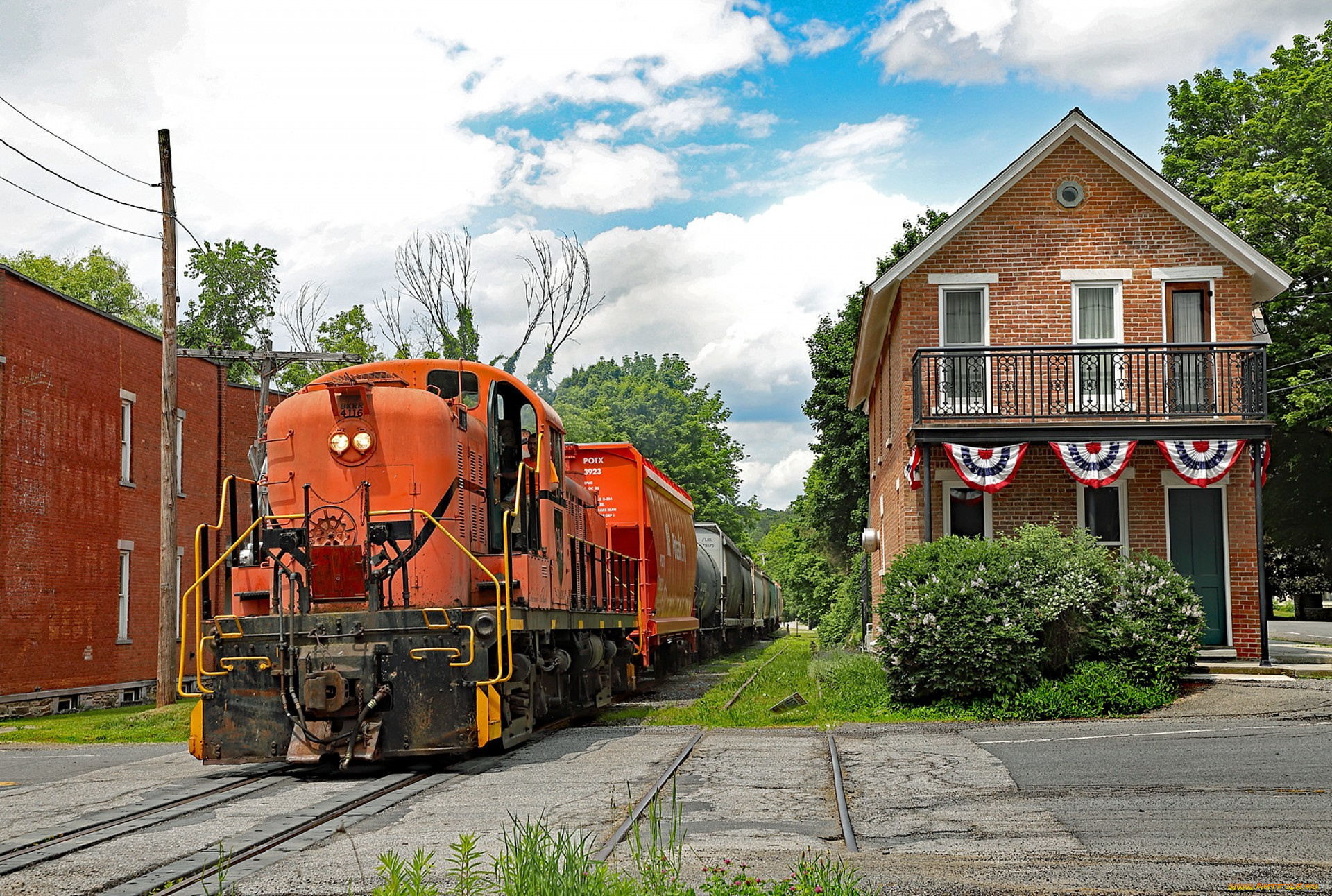 техника, поезда, локомотив, состав