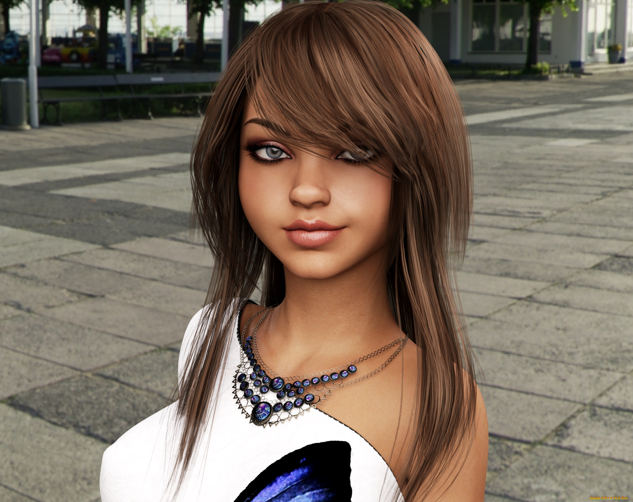 3д, графика, люди, , people, фон, взгляд, девушка