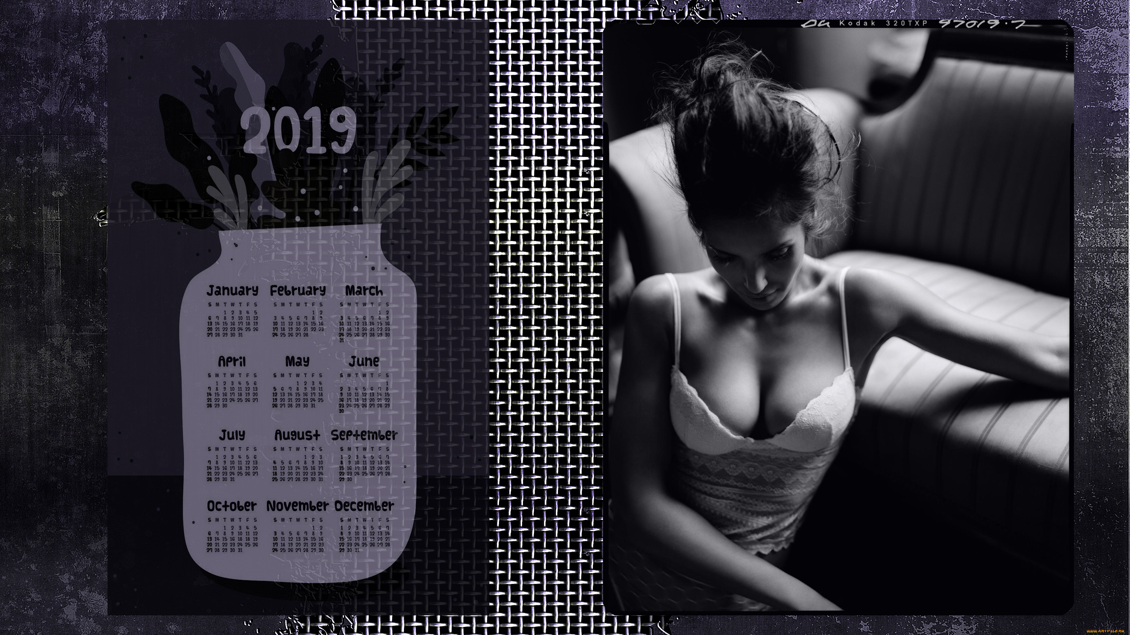 календари, девушки, женщина, диван