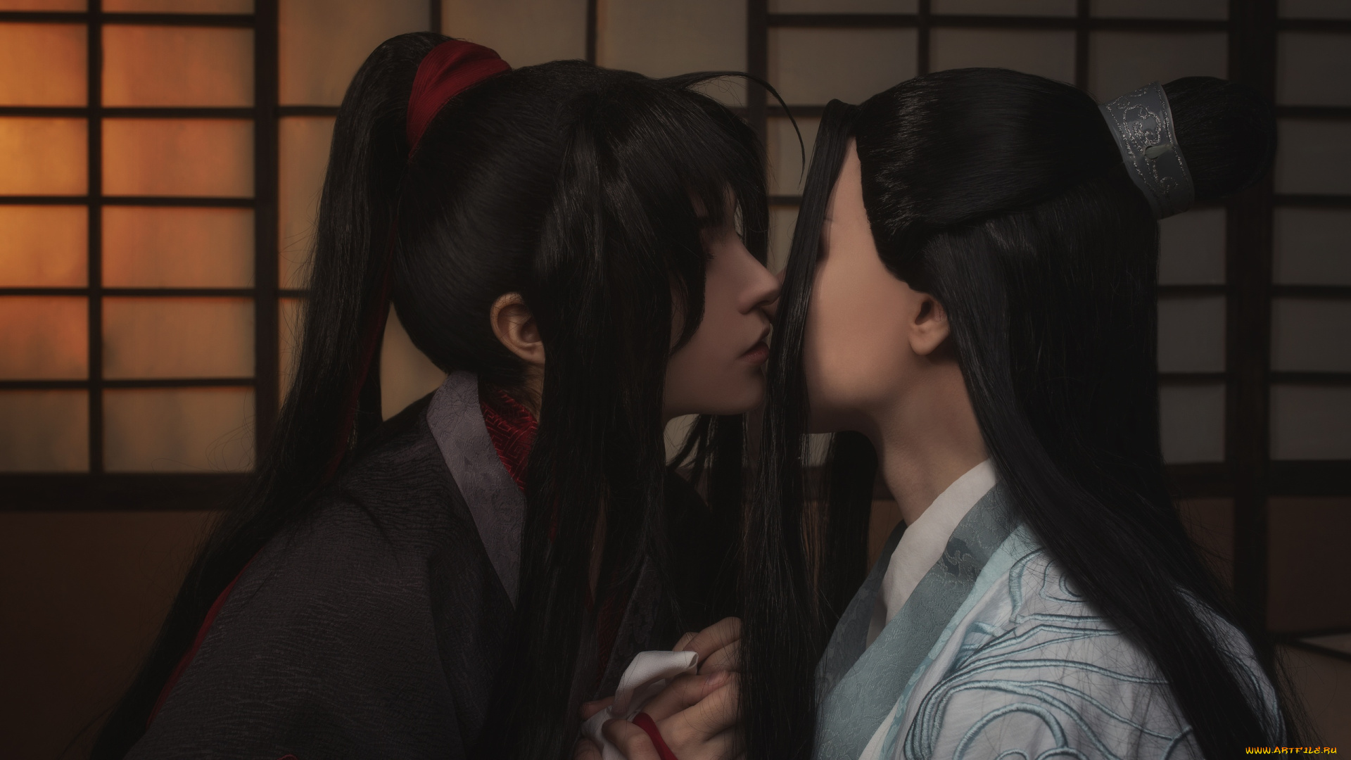 девушки, елизавета, морозова, ян, ли, елизавета, морозова, костюмы, поцелуй