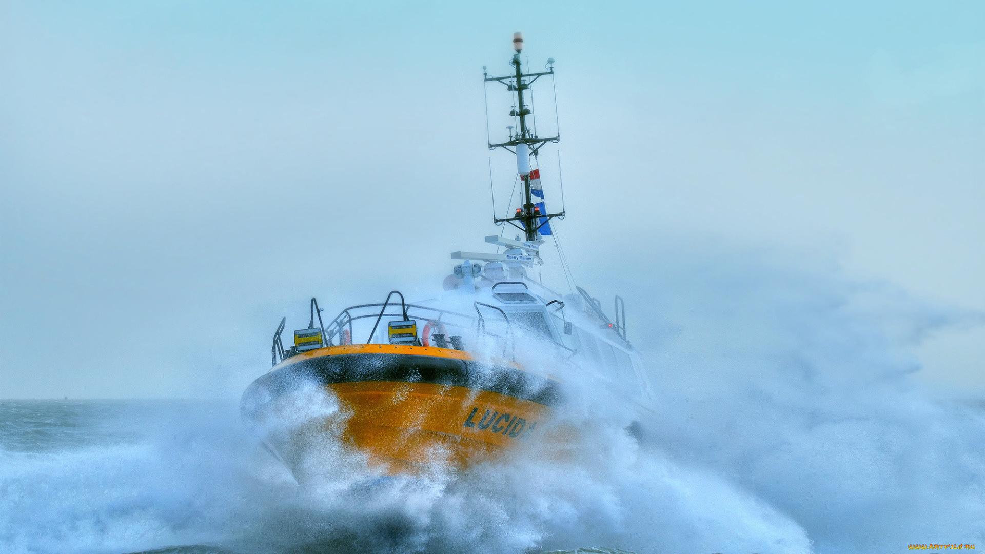 корабли, баркасы, , , буксиры, lucida, pilots, hdr, шторм, корабль, нидерланды, пилотные, суда