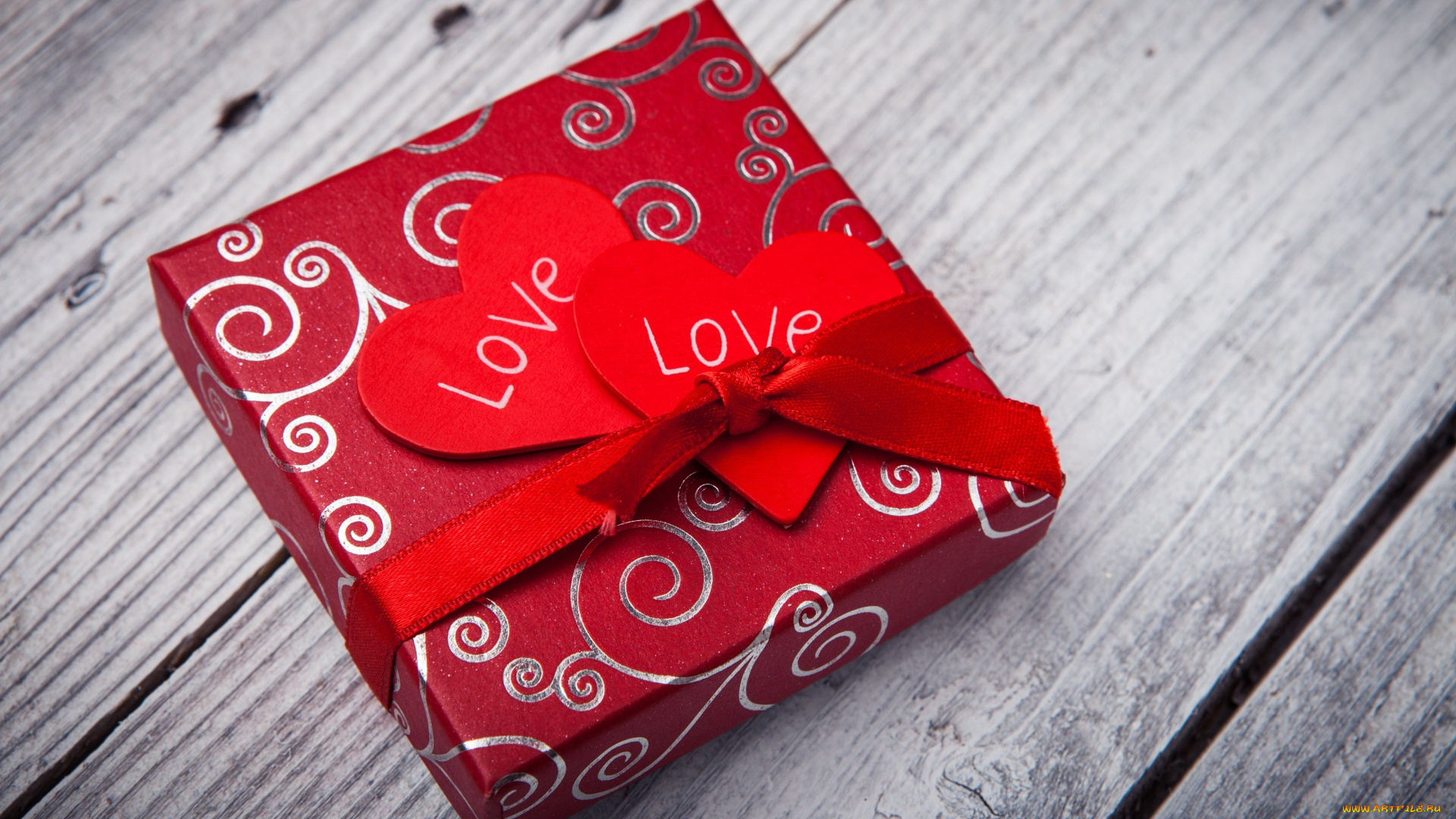 праздничные, подарки, и, коробочки, подарок, коробка, лента, сердечки