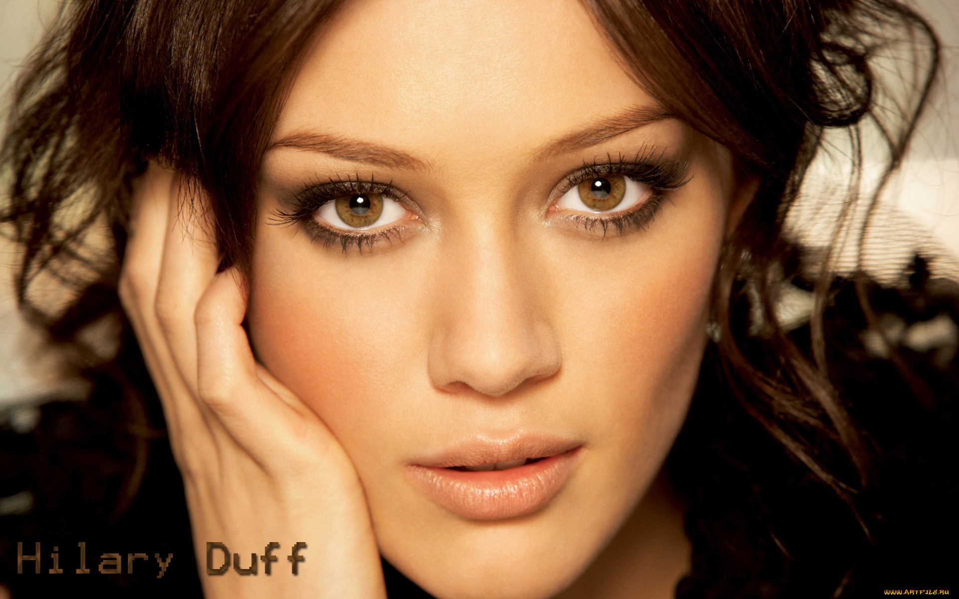 девушки, hilary, duff, шатенка, лицо