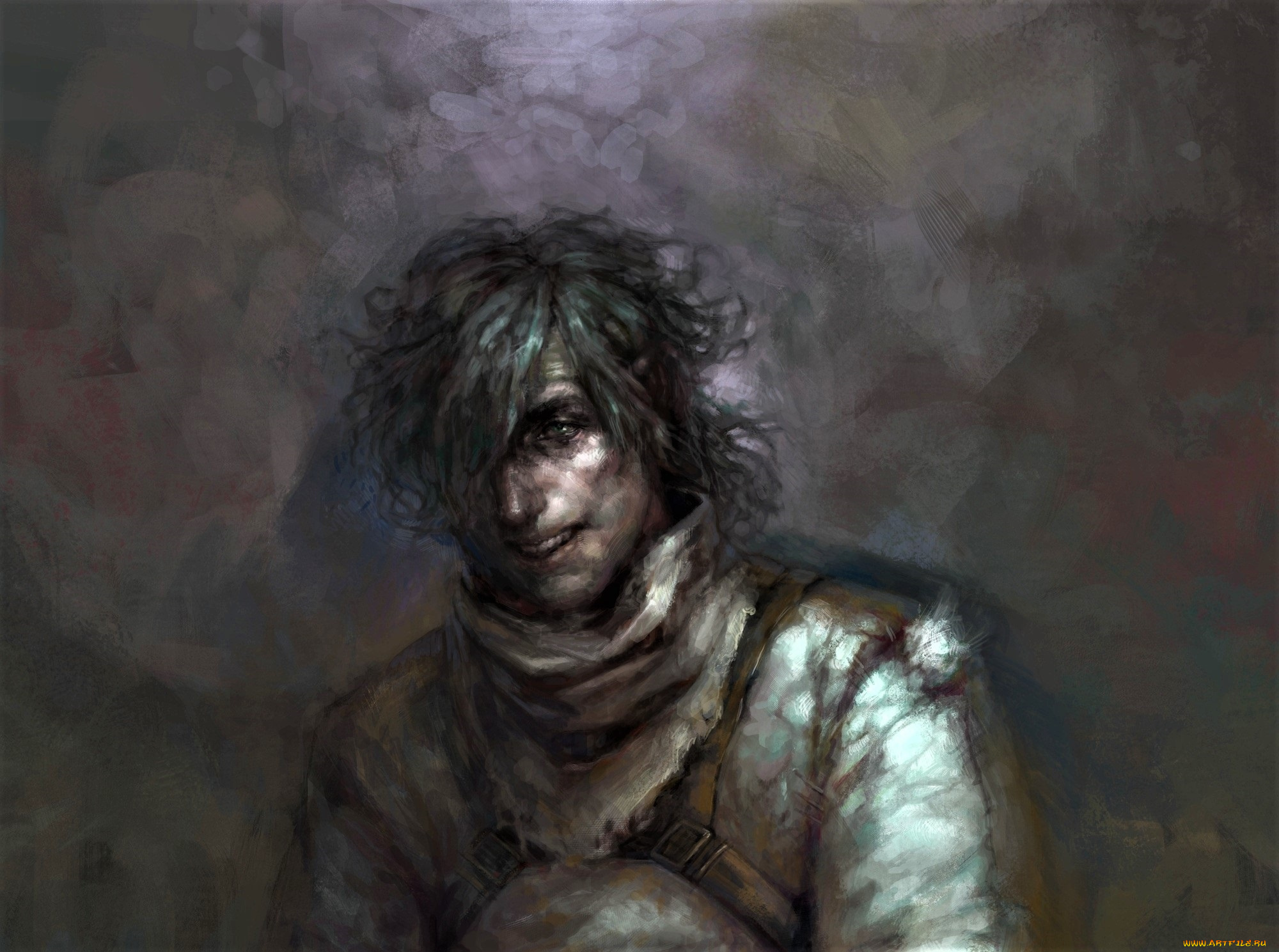 рисованное, люди, человек, лицо