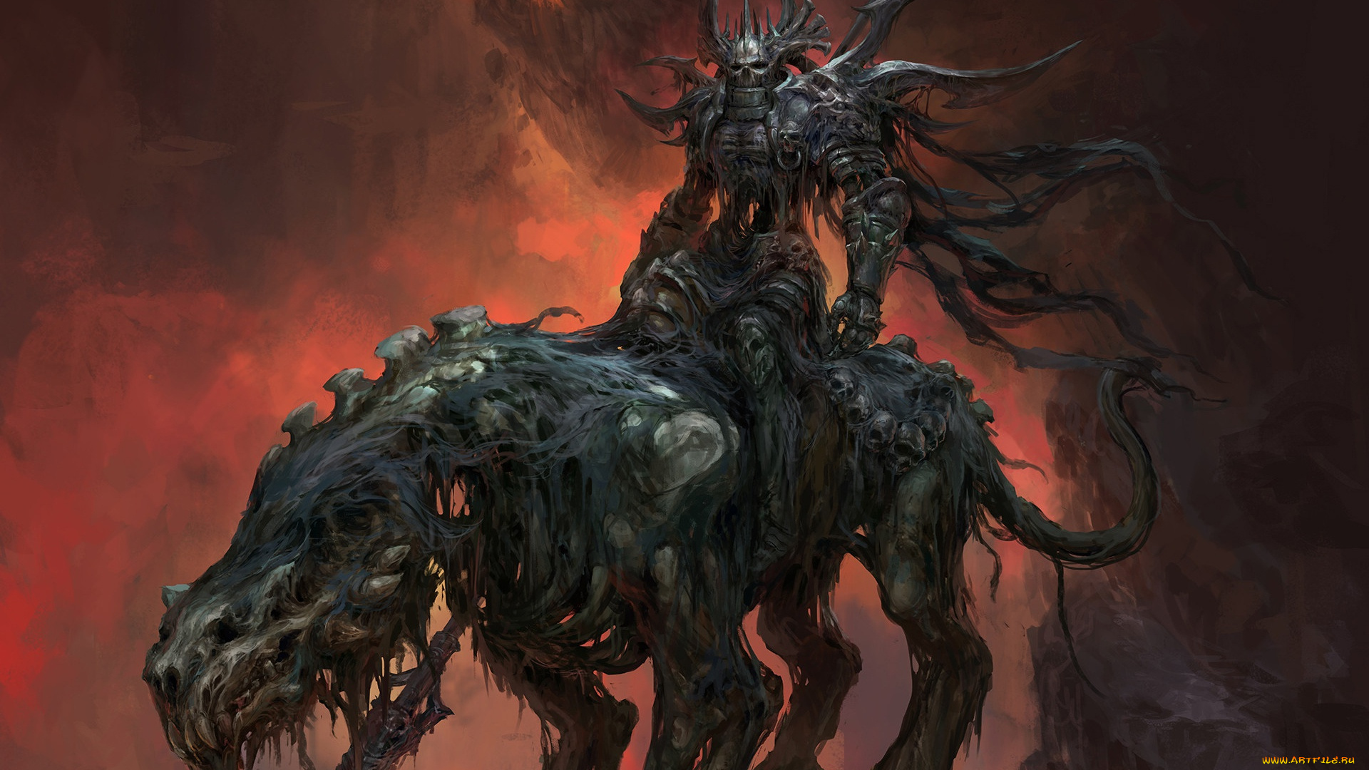 фэнтези, нежить, всадник