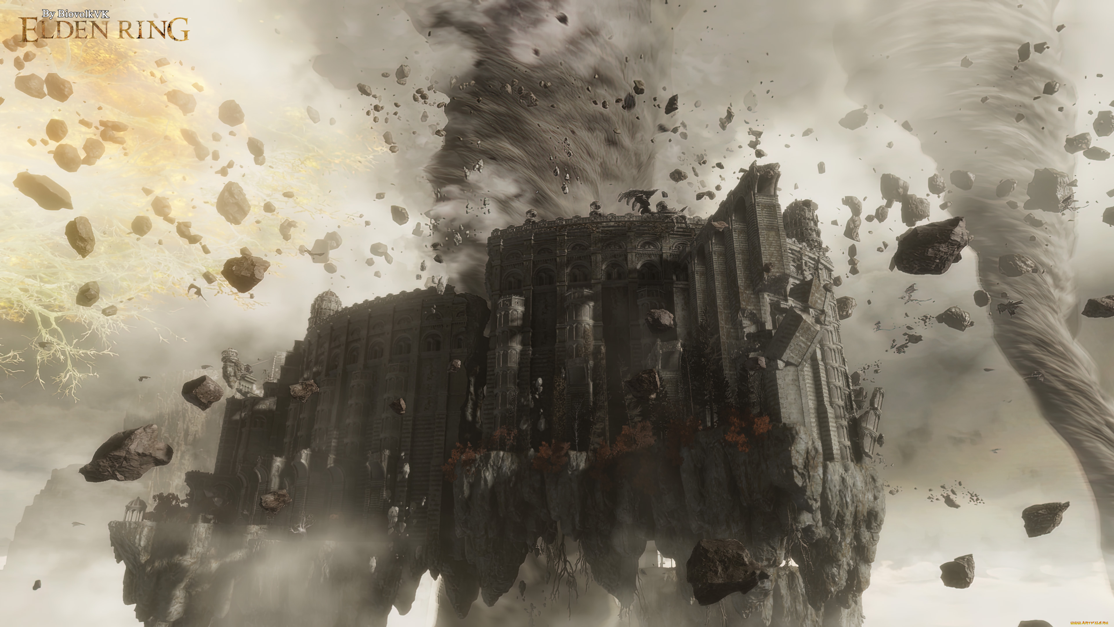 elden, ring, crumbling, farum, azula, видео, игры, elden, ring, art, elden, ring, biovolkvk, 4k, crumbling, farum, azula