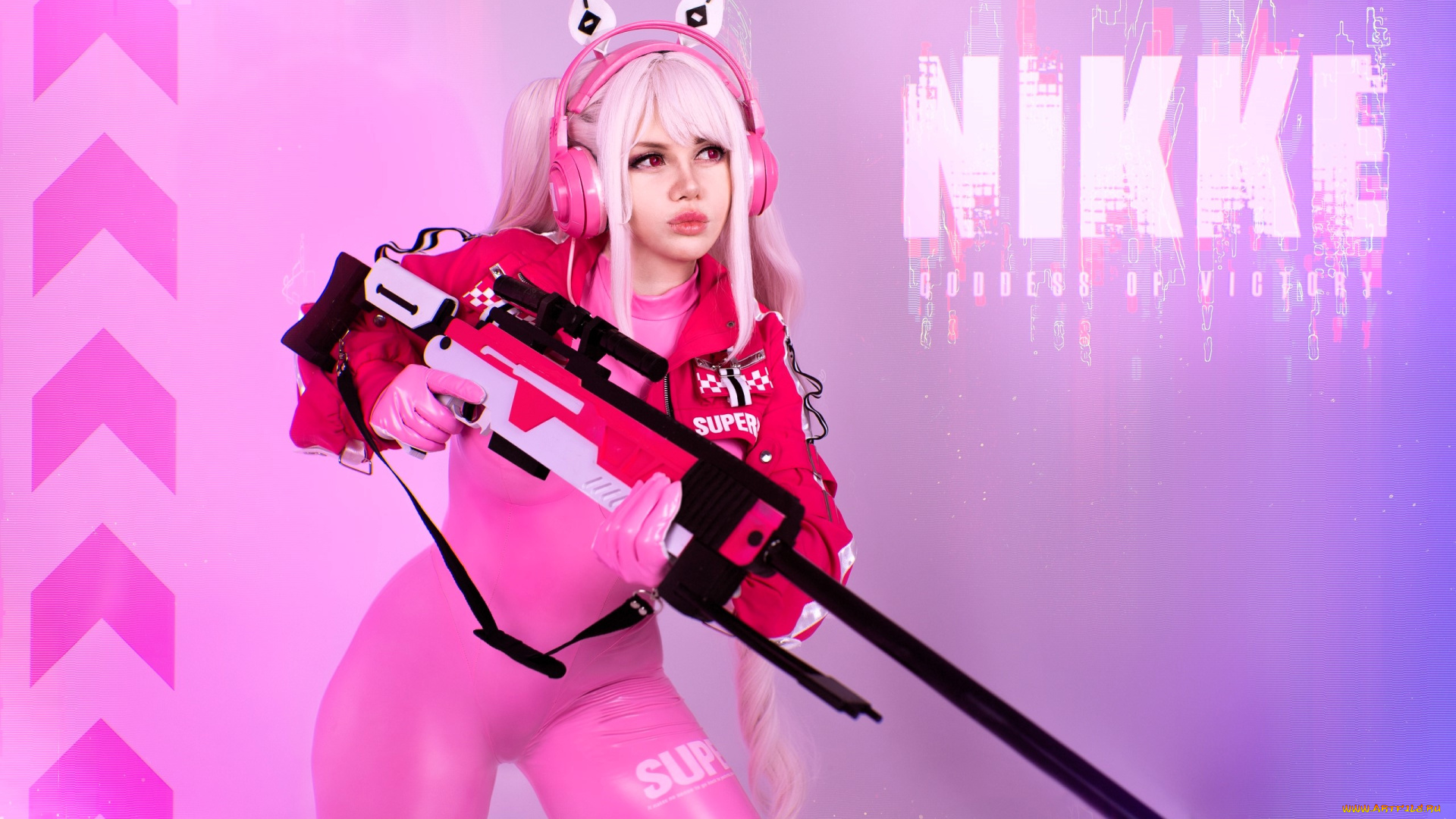 девушки, алиса, арефьева, образ, косплей, наряд, костюм, оружие, наушники