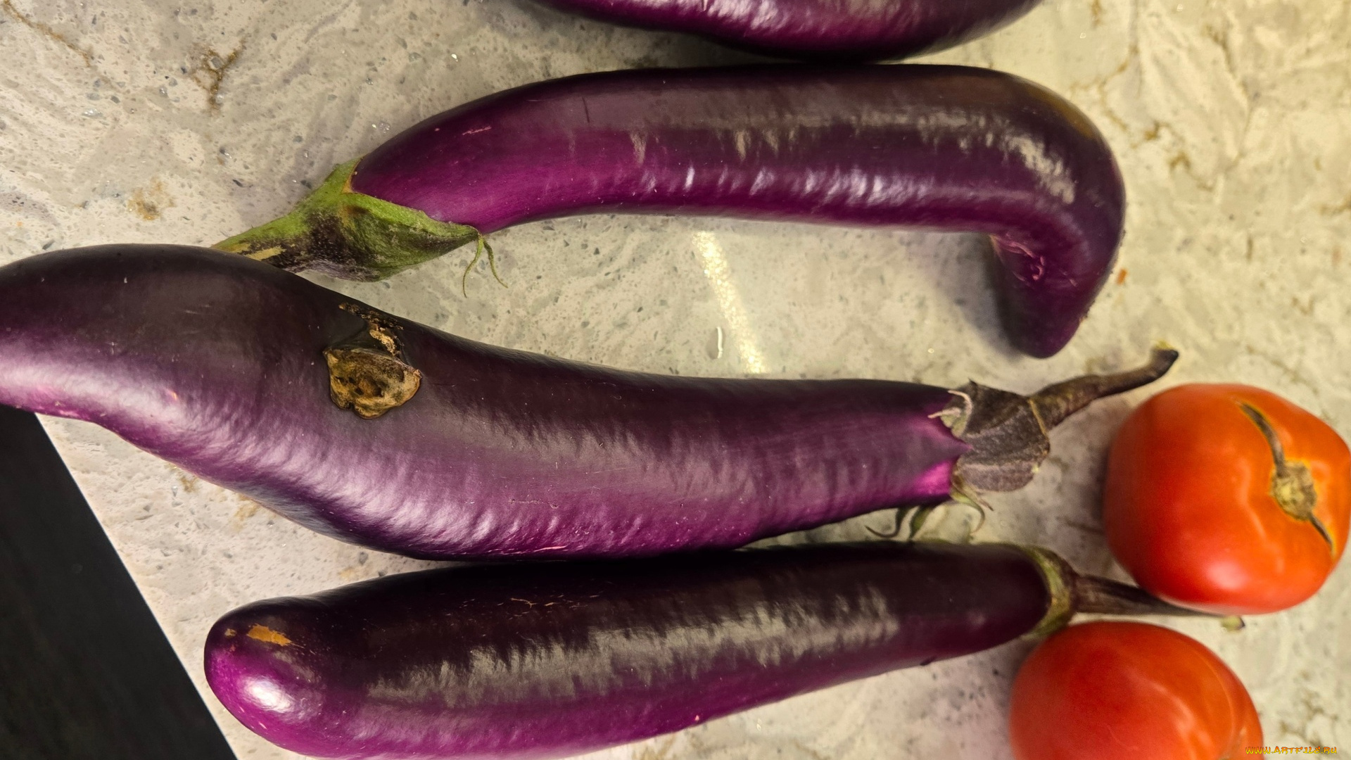 еда, овощи, баклажаны, помидоры