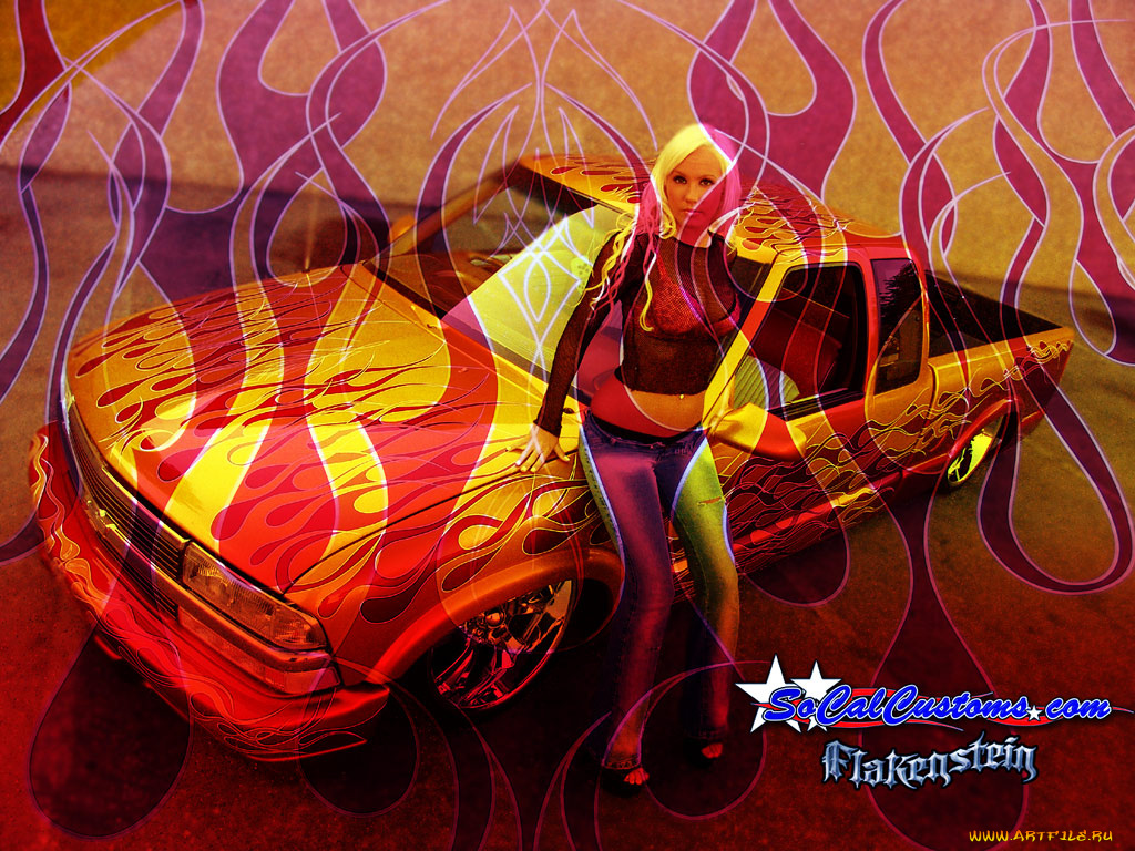 автомобили, авто, девушками