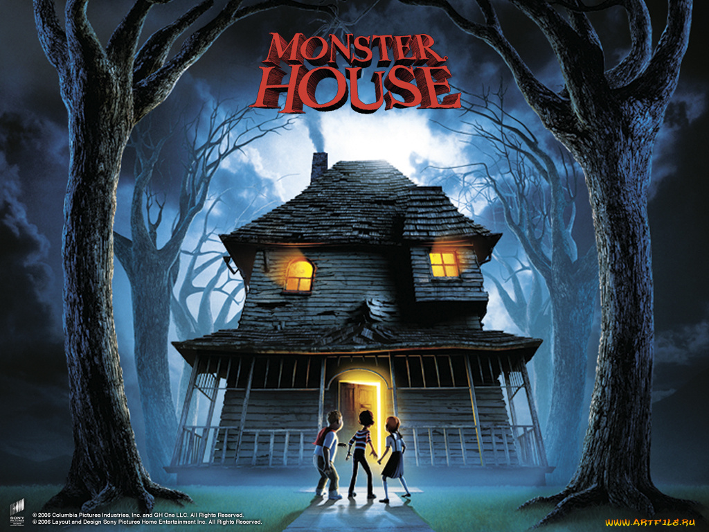мультфильмы, monster, house