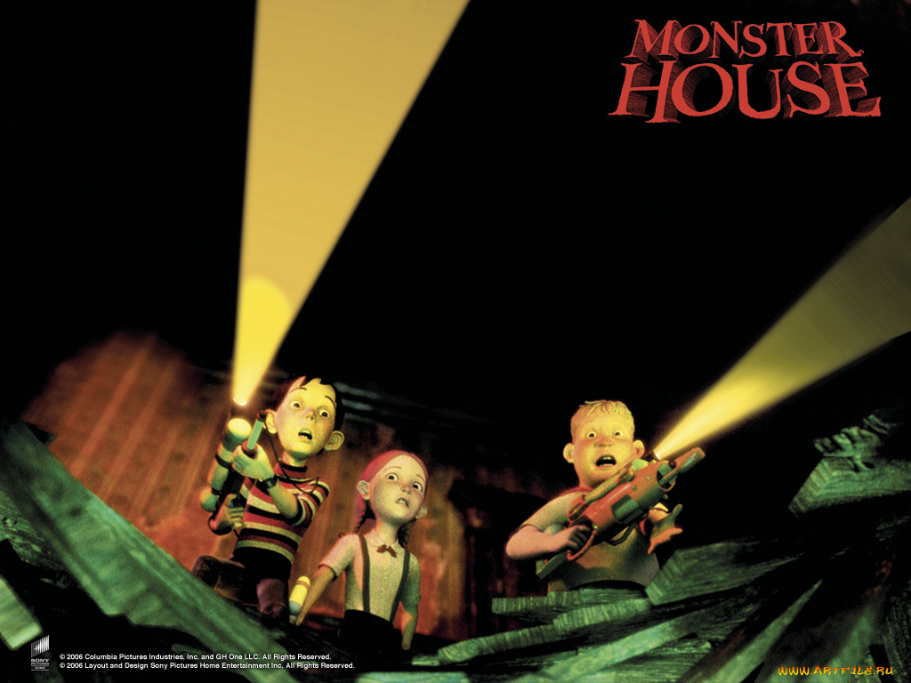 мультфильмы, monster, house