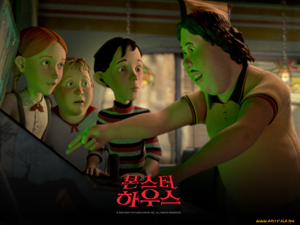 мультфильмы, monster, house