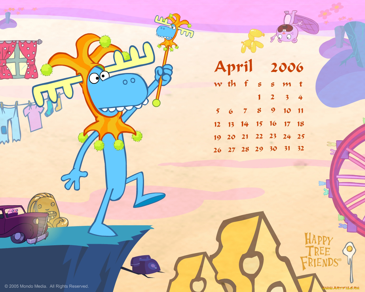 мультфильмы, happy, tree, friends