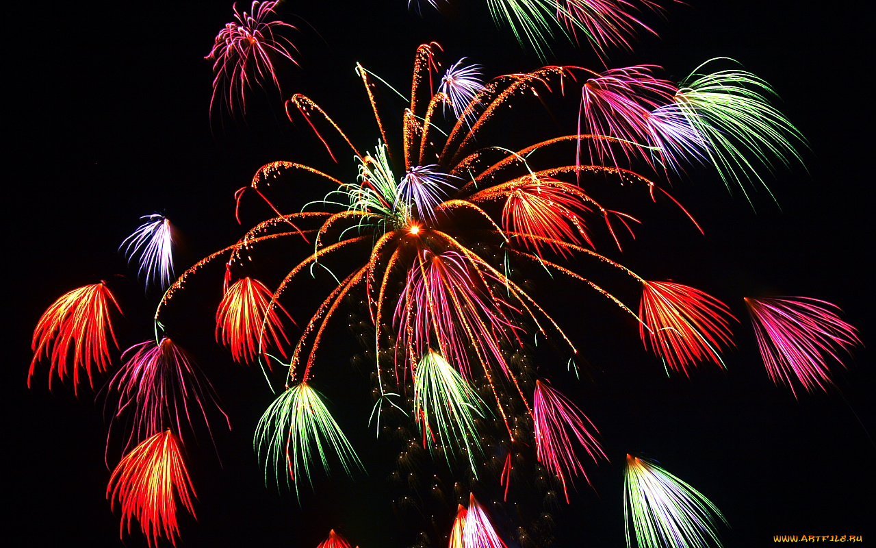 разное, салюты, фейерверки