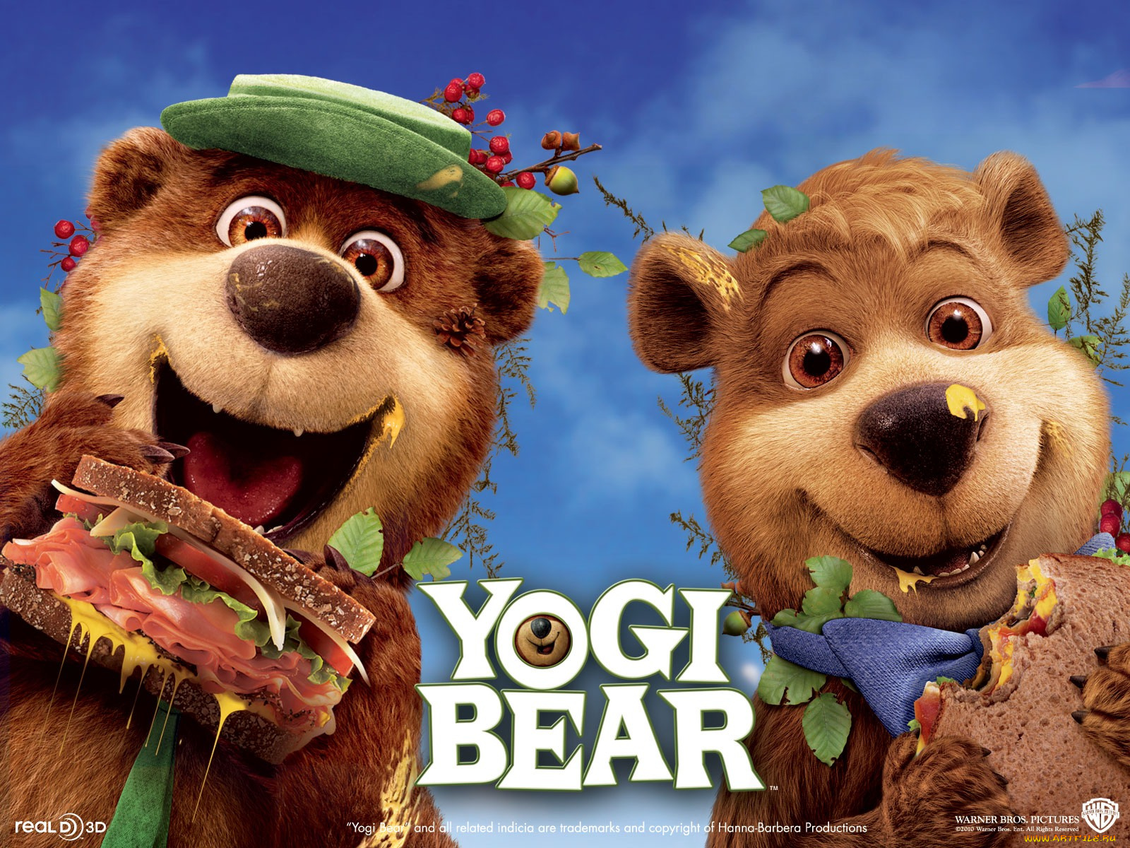 медведь, йоги, мультфильмы, yogi, bear