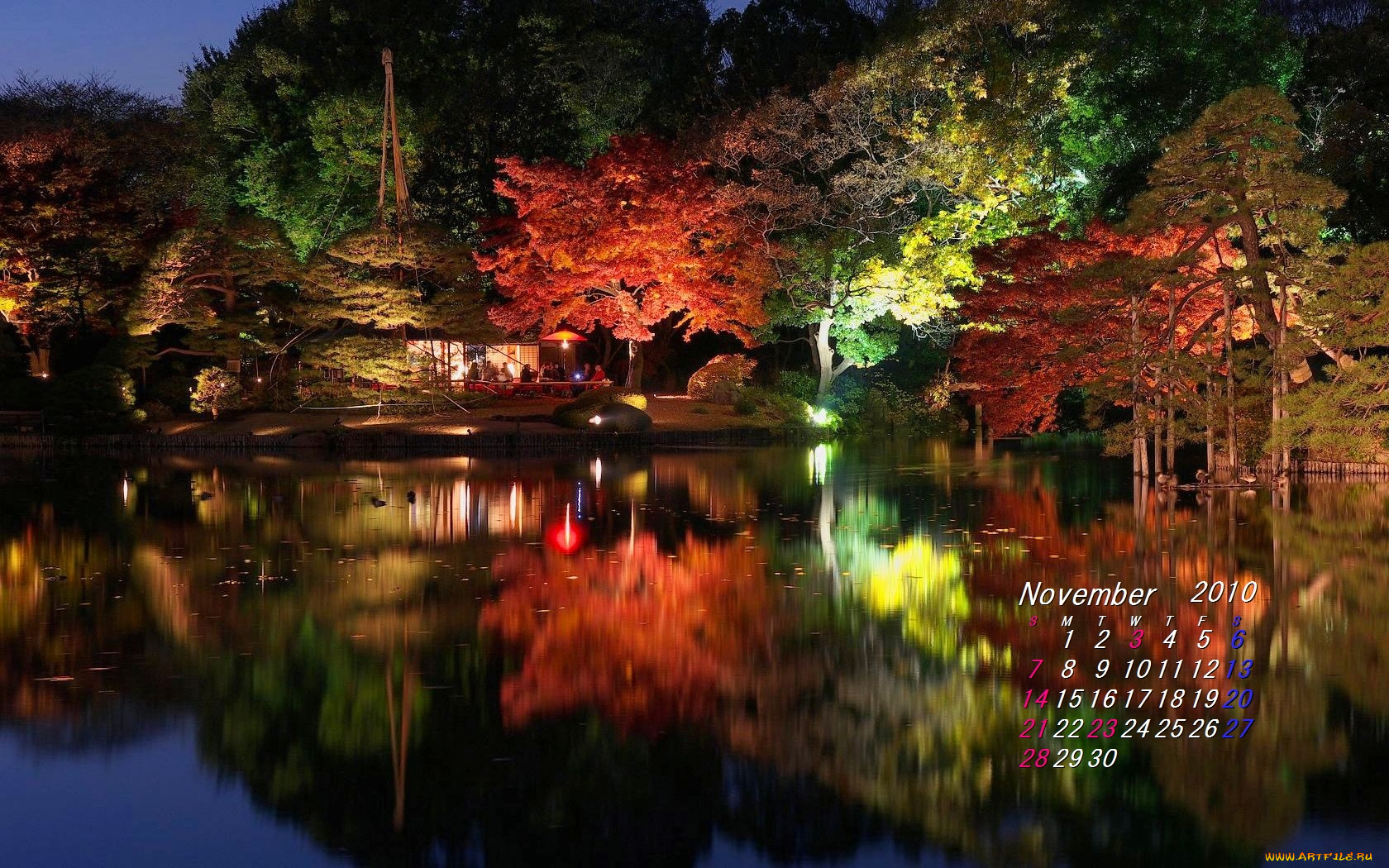 календари, природа