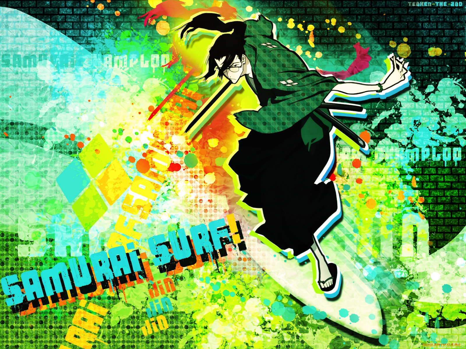 аниме, samurai, champloo, jin