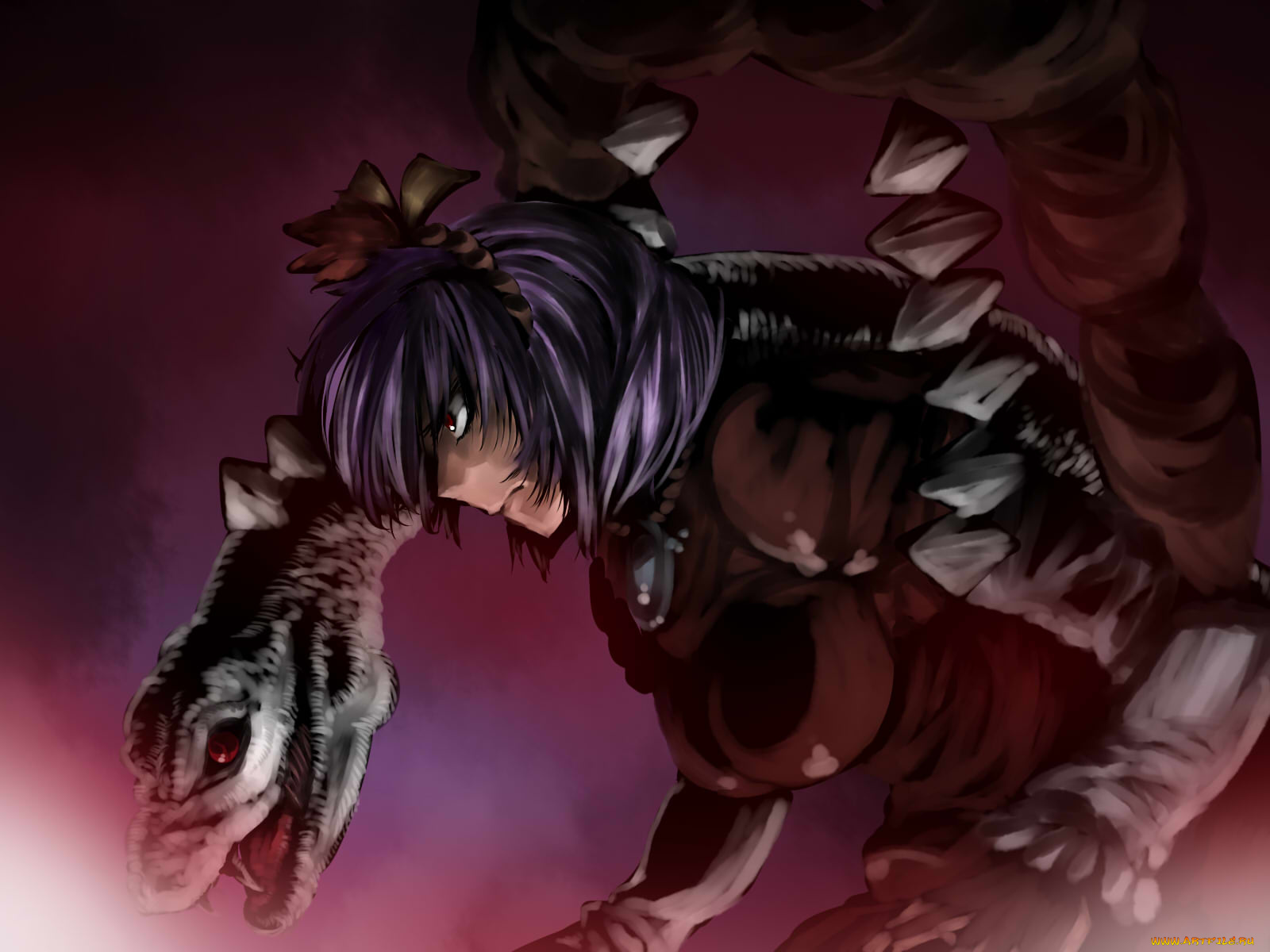 аниме, touhou, канако, Ясака