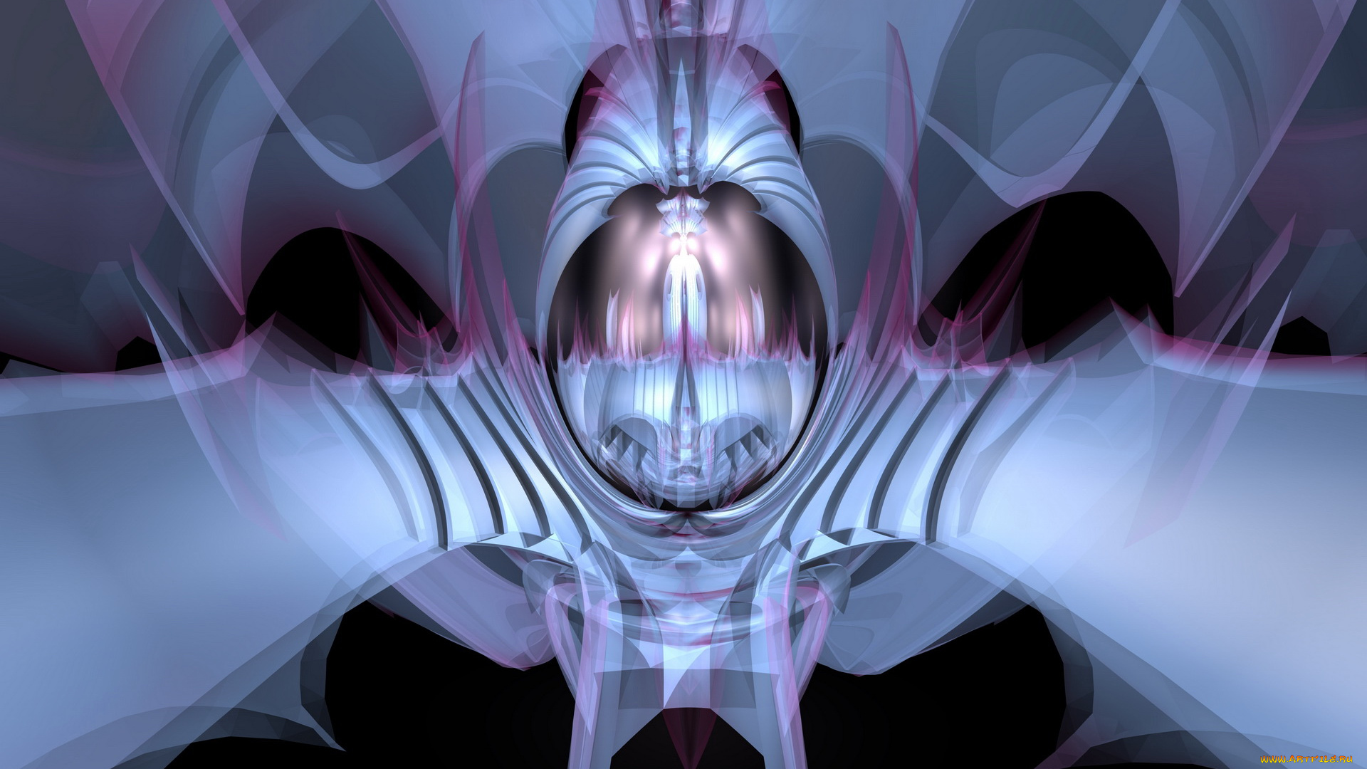 3д, графика, fractal, фракталы, тёмный, узор, абстракция