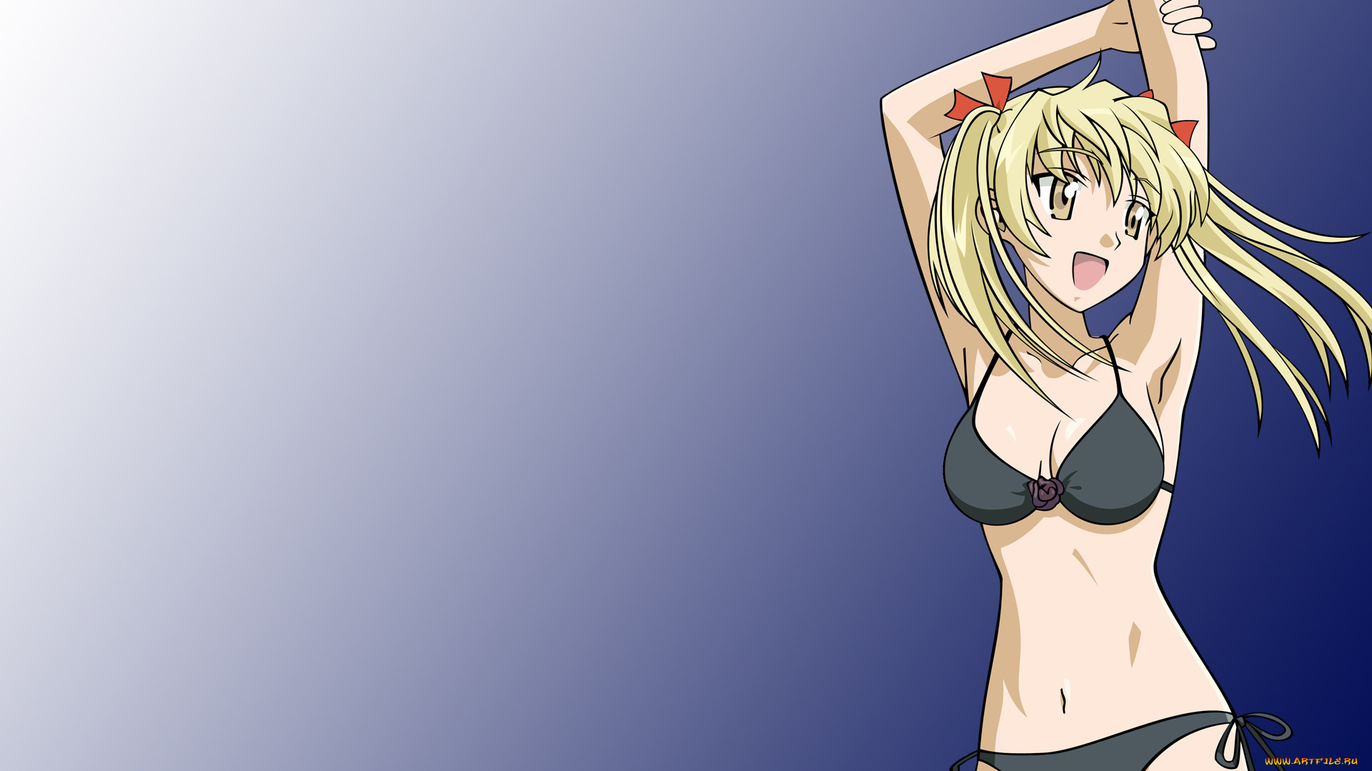 аниме, school, rumble, фон, купальник