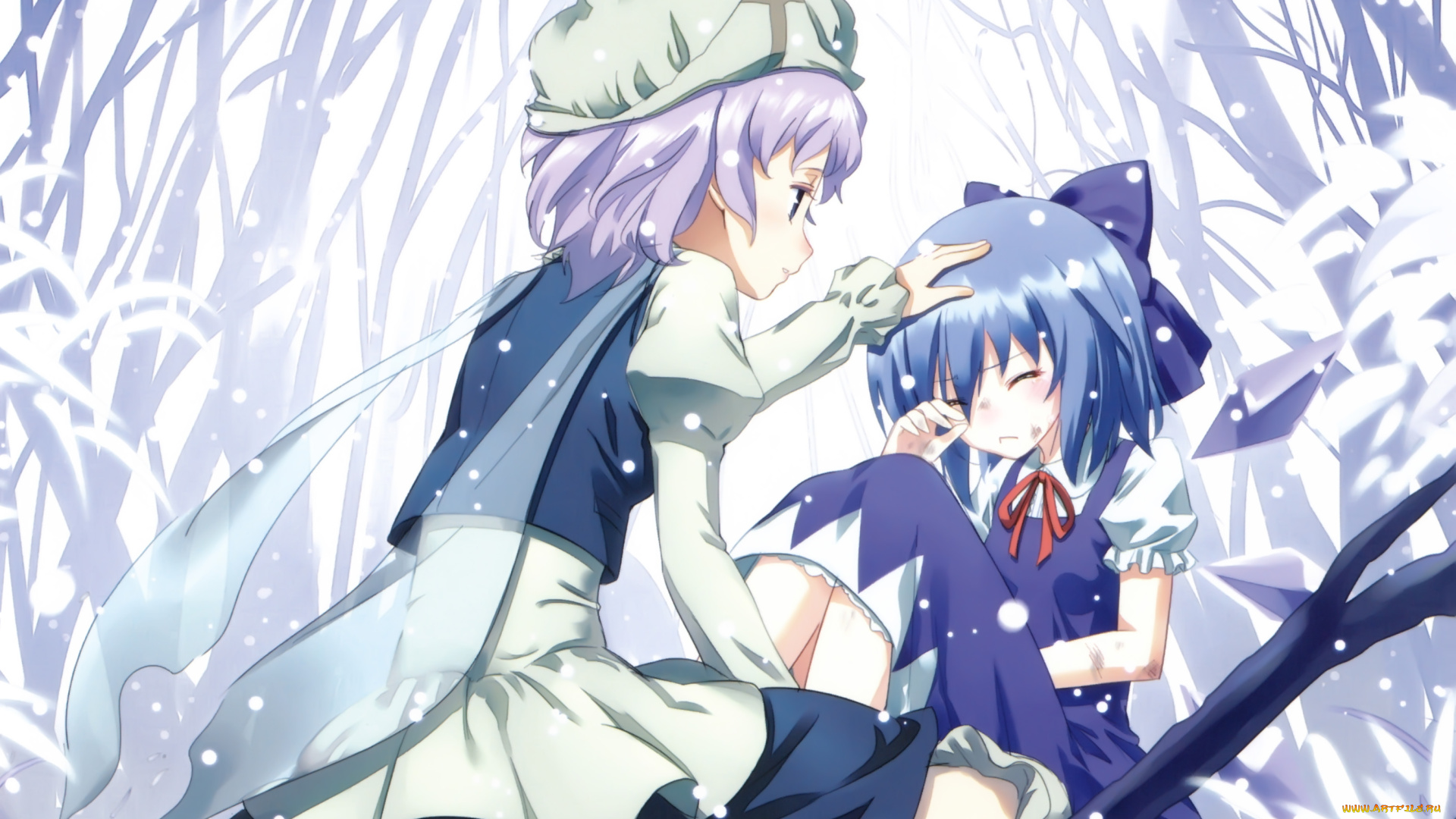 аниме, touhou, Чирно, летти