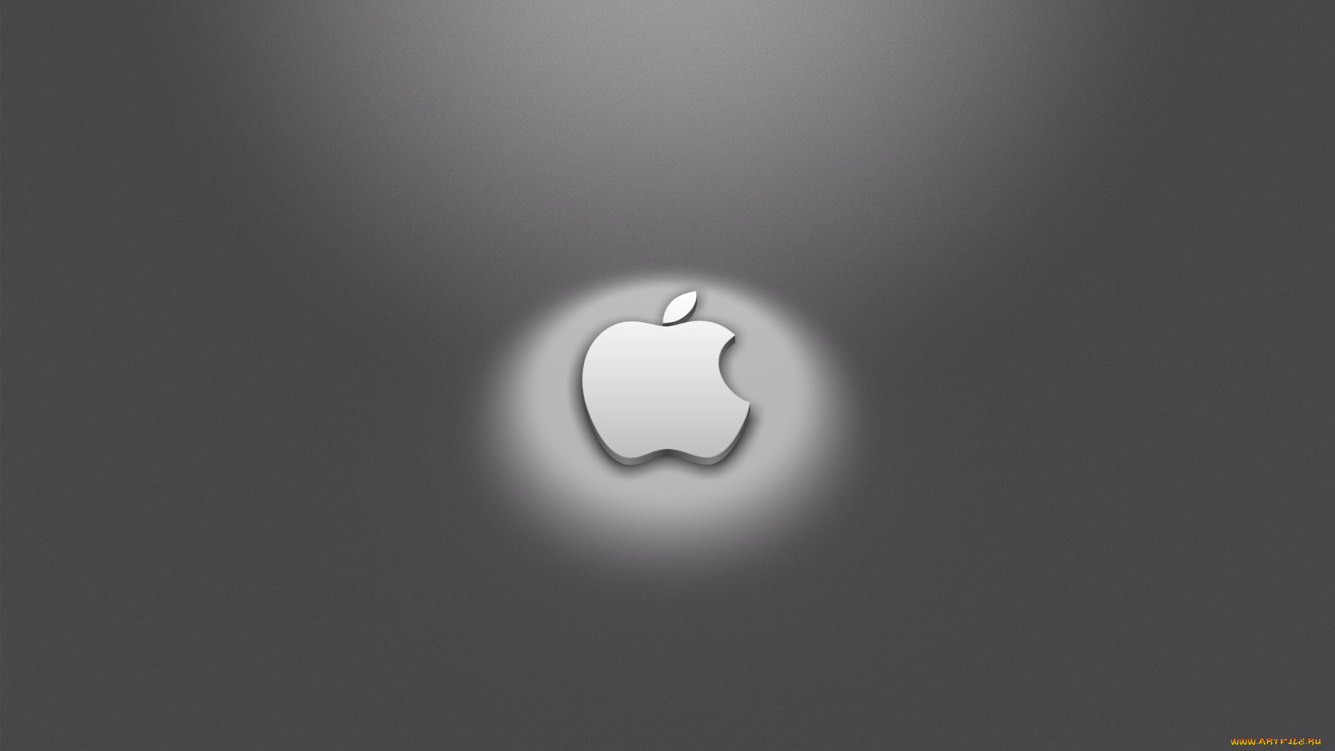 компьютеры, apple, яблоко, логотип, серый
