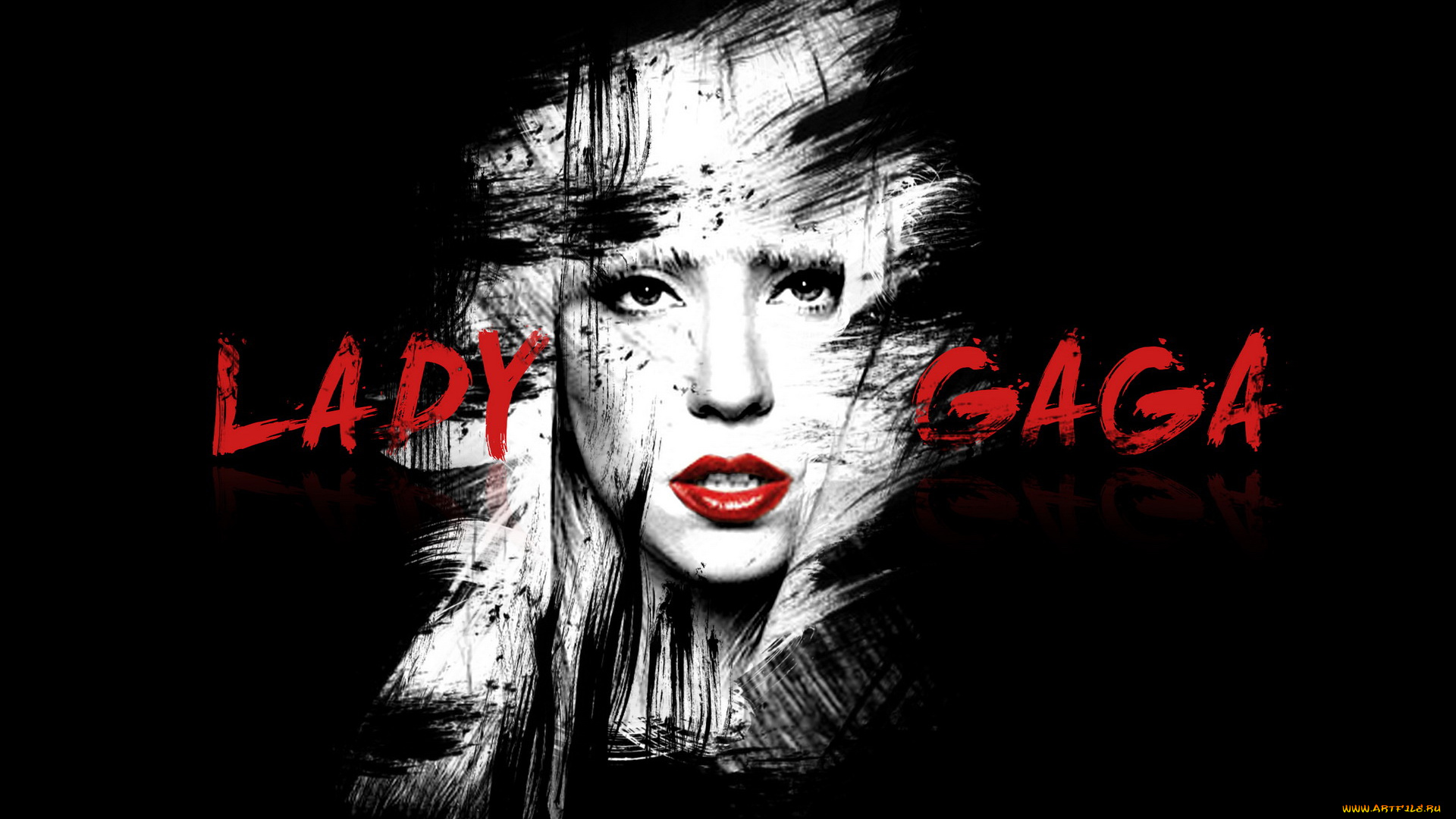 музыка, lady, gaga, графика, глаза