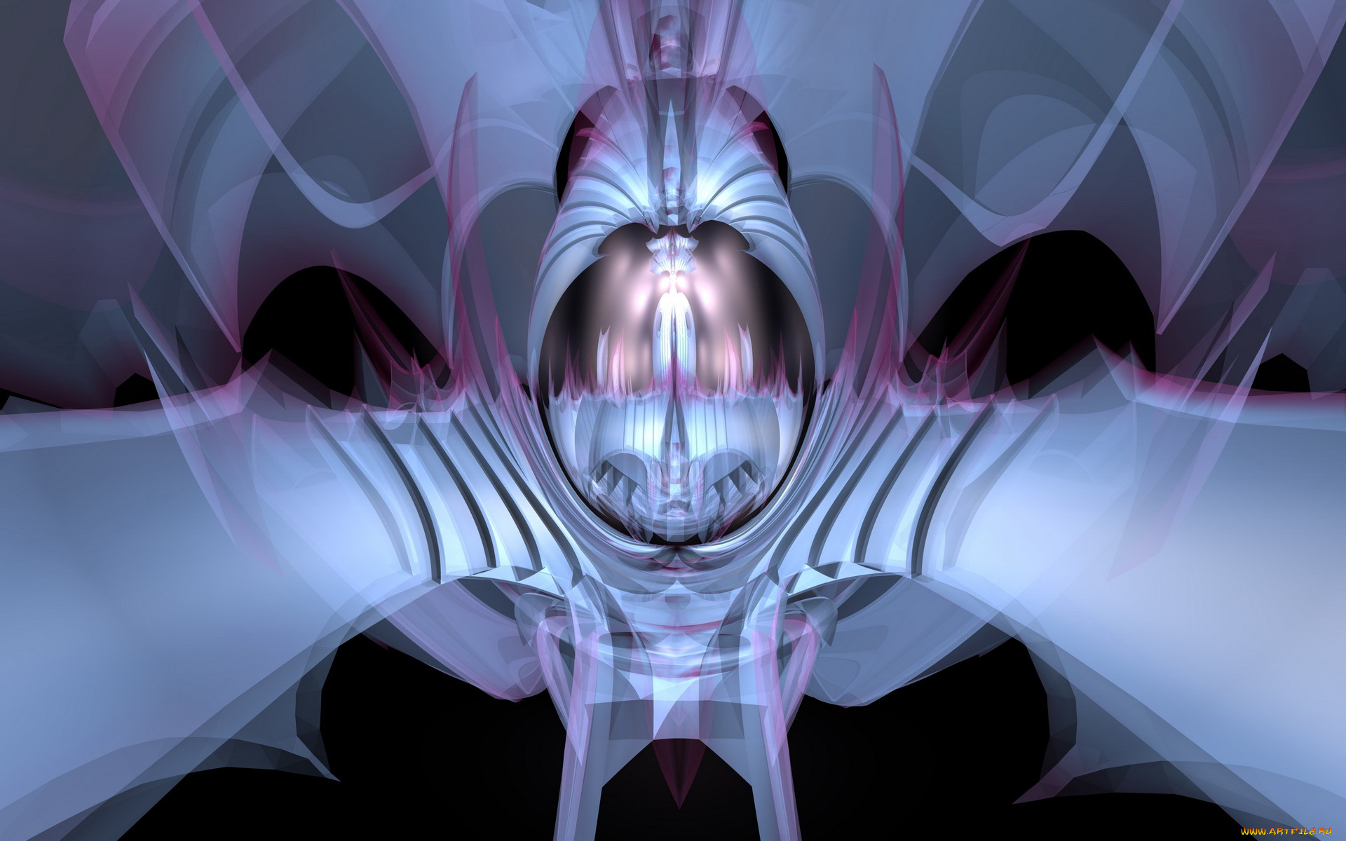 3д, графика, fractal, фракталы, тёмный, узор, абстракция