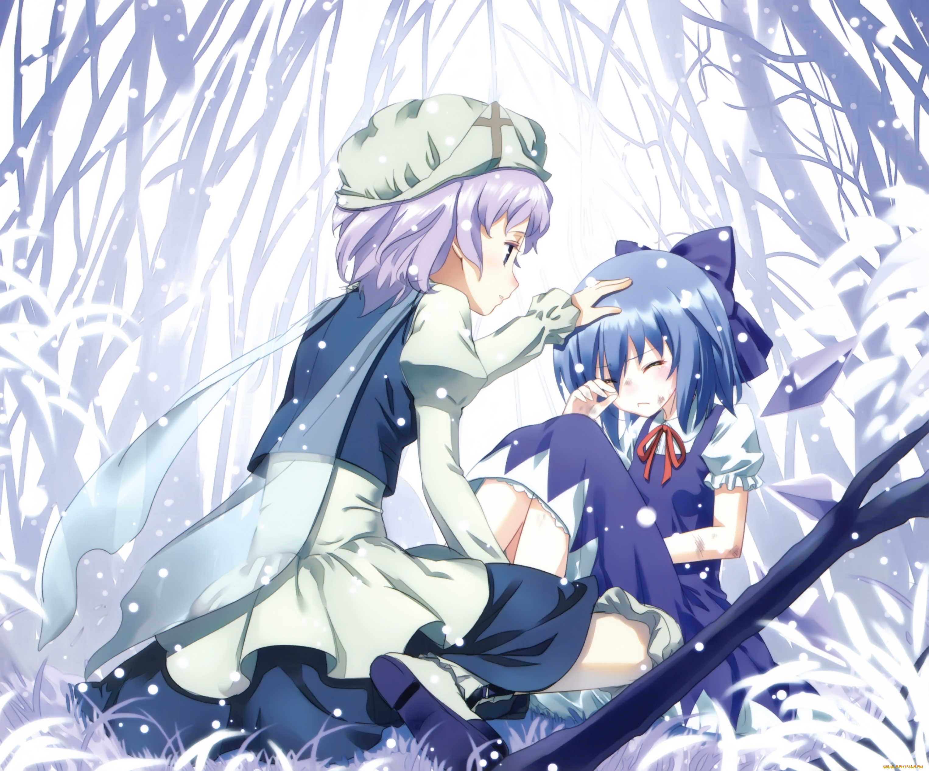 аниме, touhou, Чирно, летти