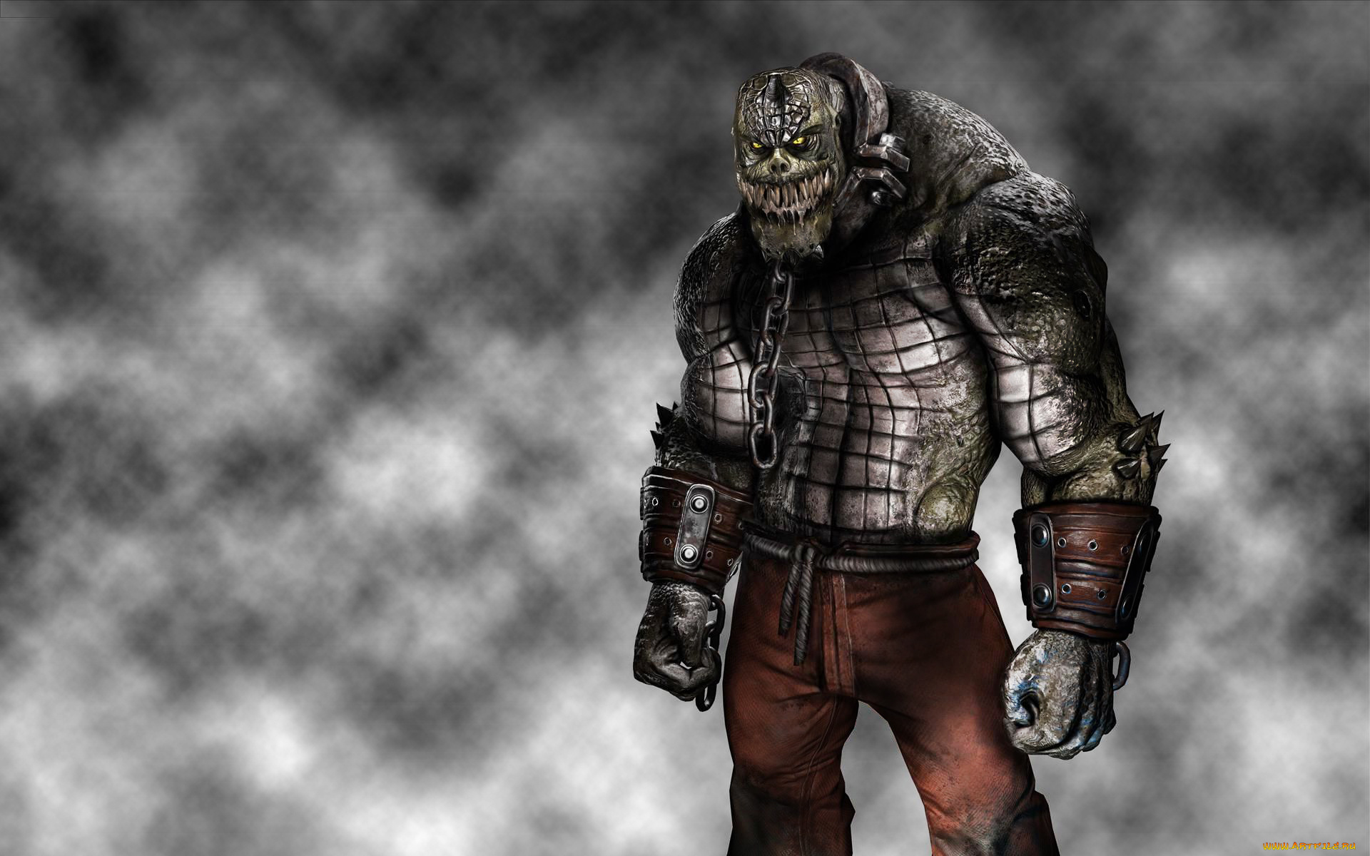 batman, arkham, asylum, видео, игры, бэтмен, убийца, крок