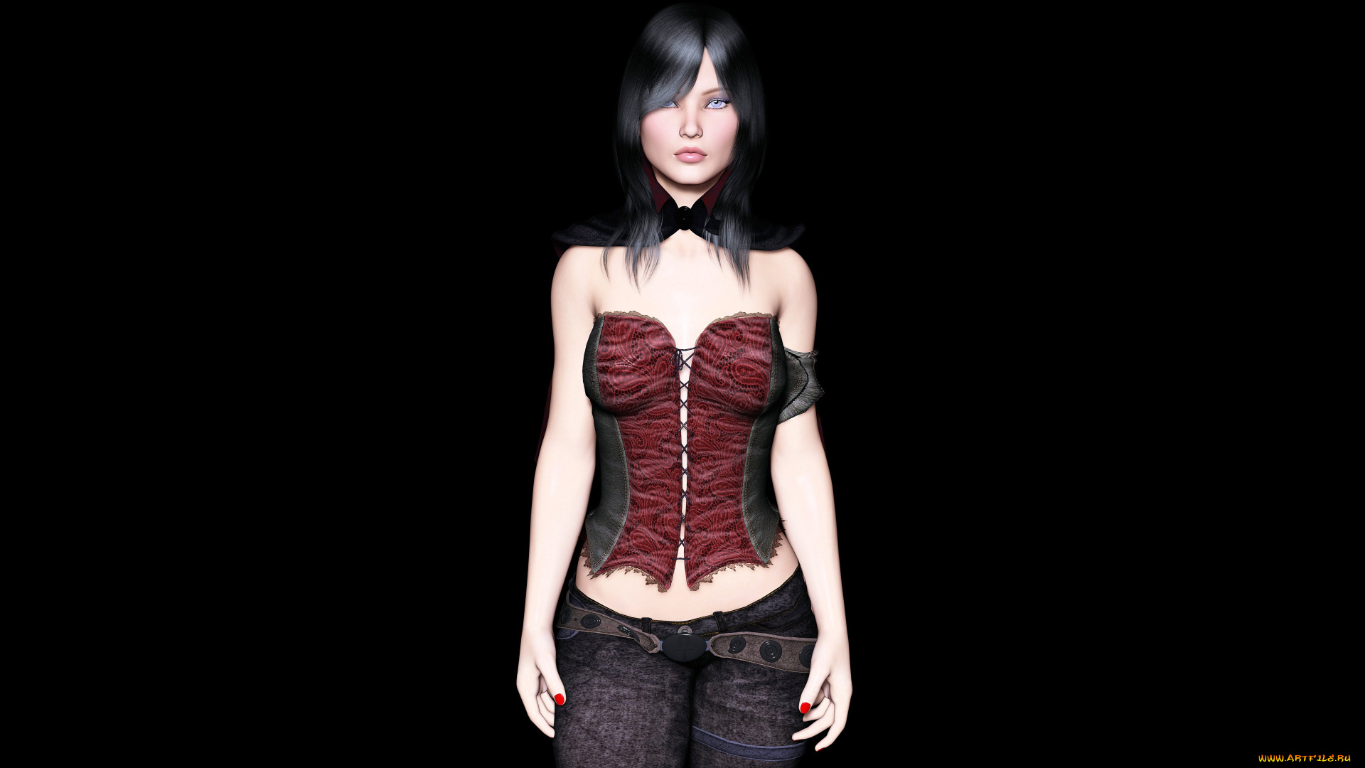 3д, графика, people, люди, девушка, взгляд